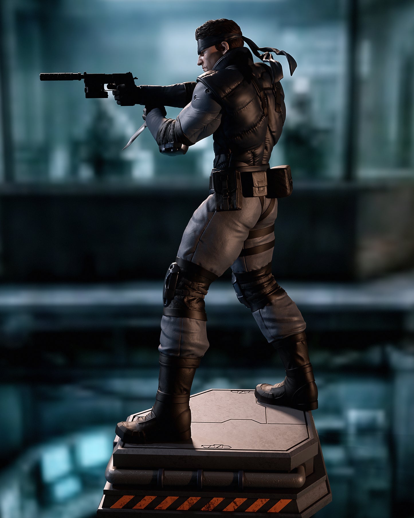 Solid Snake Resin Art (Design by CA3D)