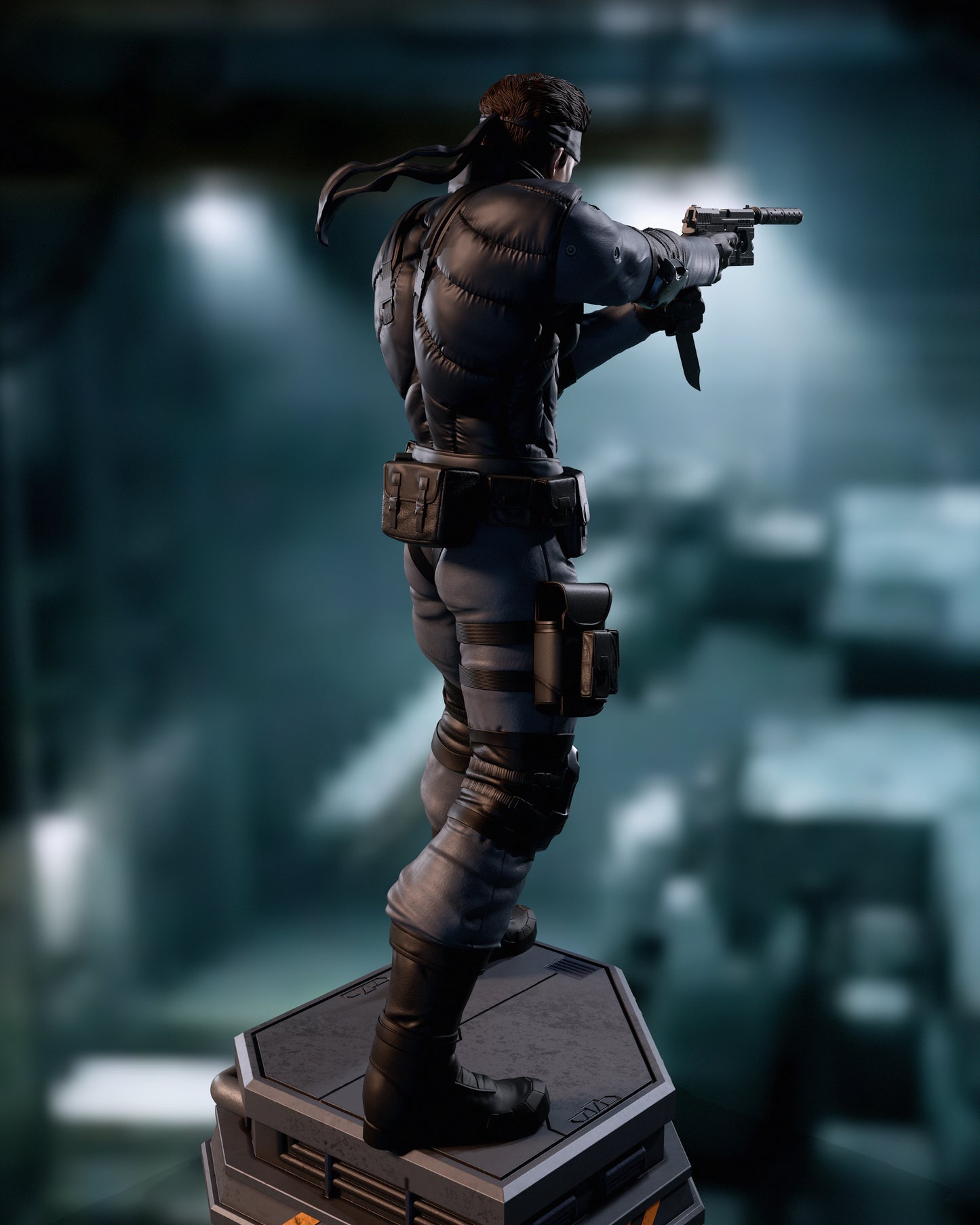 Solid Snake Resin Art (Design by CA3D)