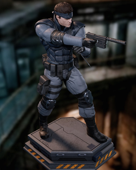 Solid Snake Resin Art (Design by CA3D)