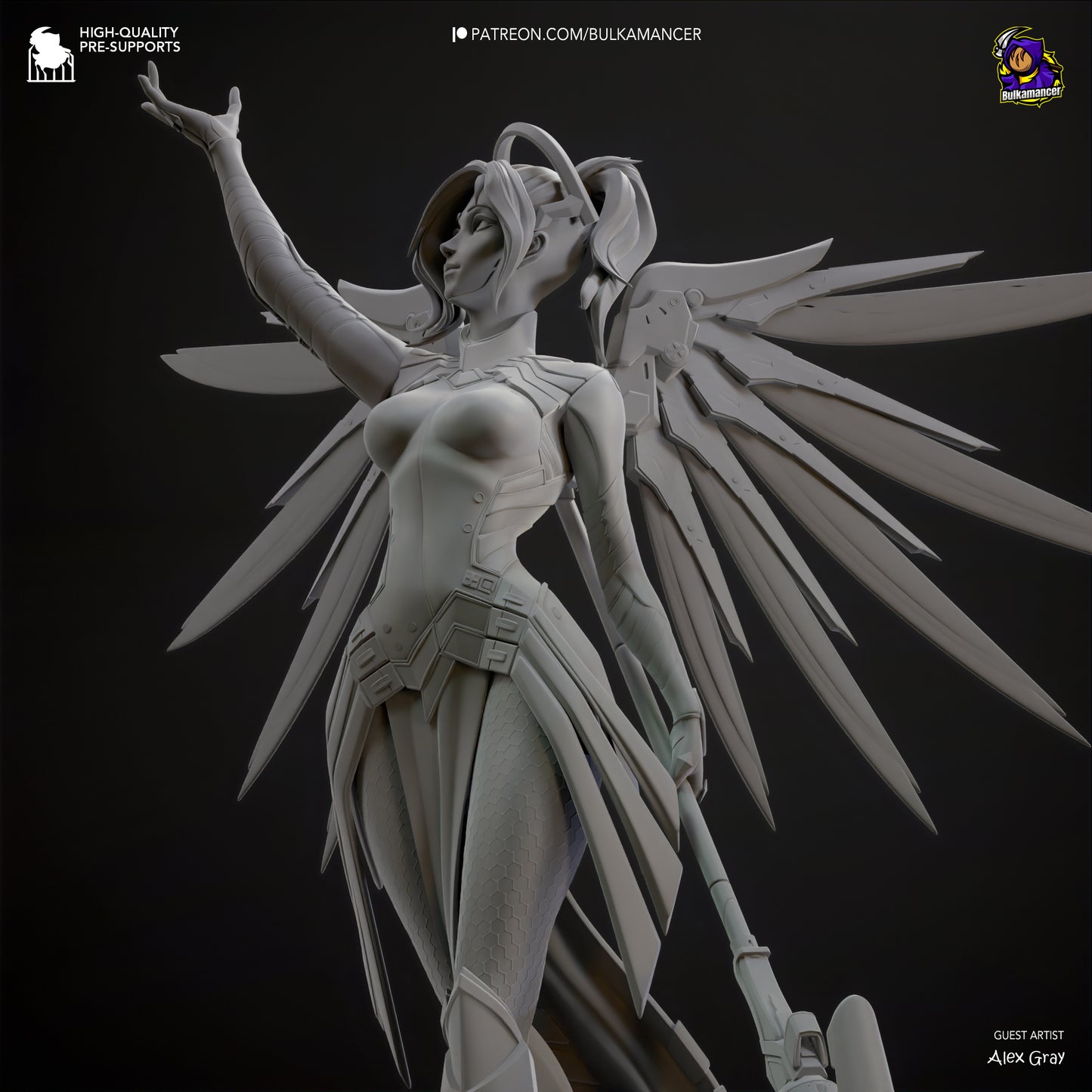 Mercy Overwatch Resin Fan Art - MTO