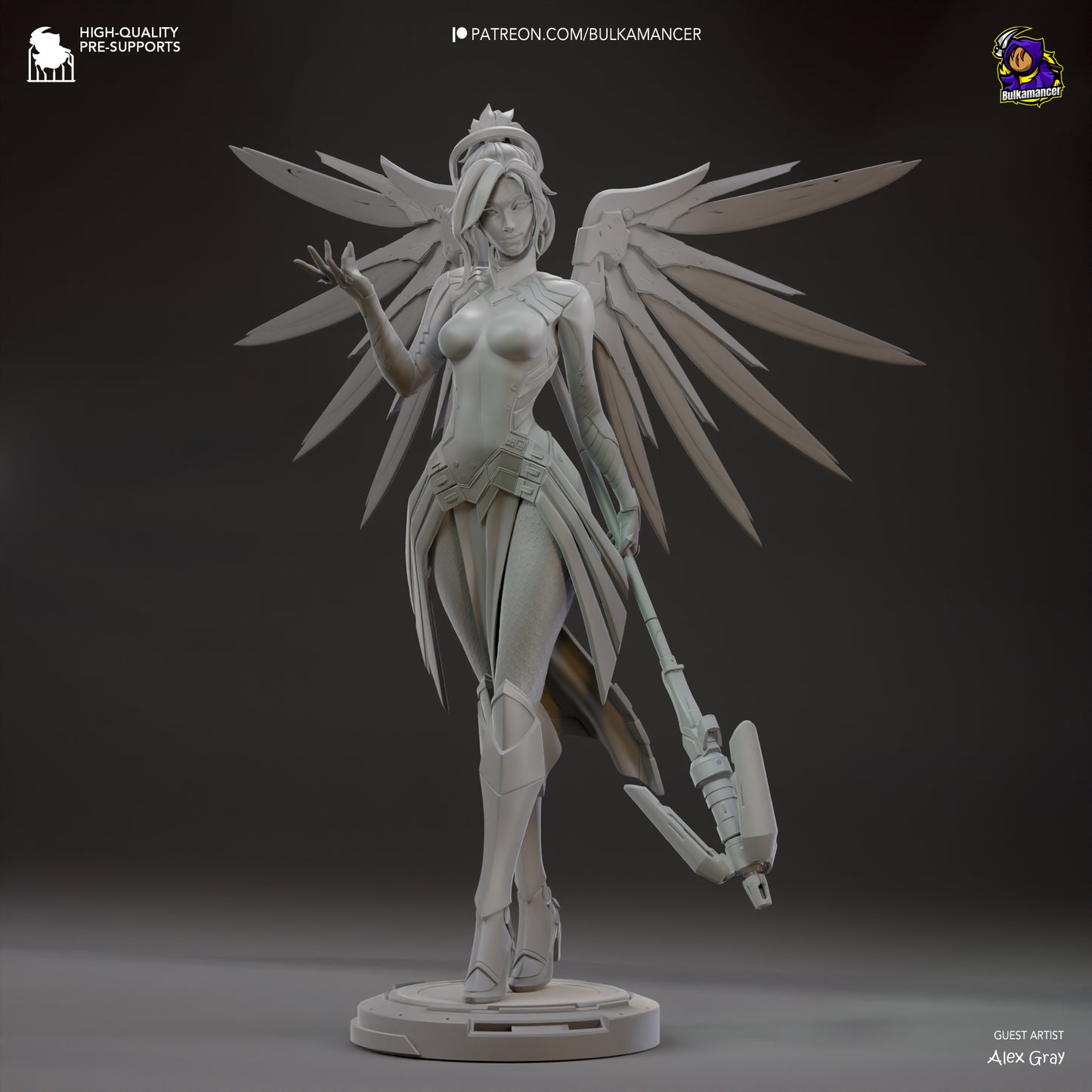 Mercy Overwatch Resin Fan Art - MTO