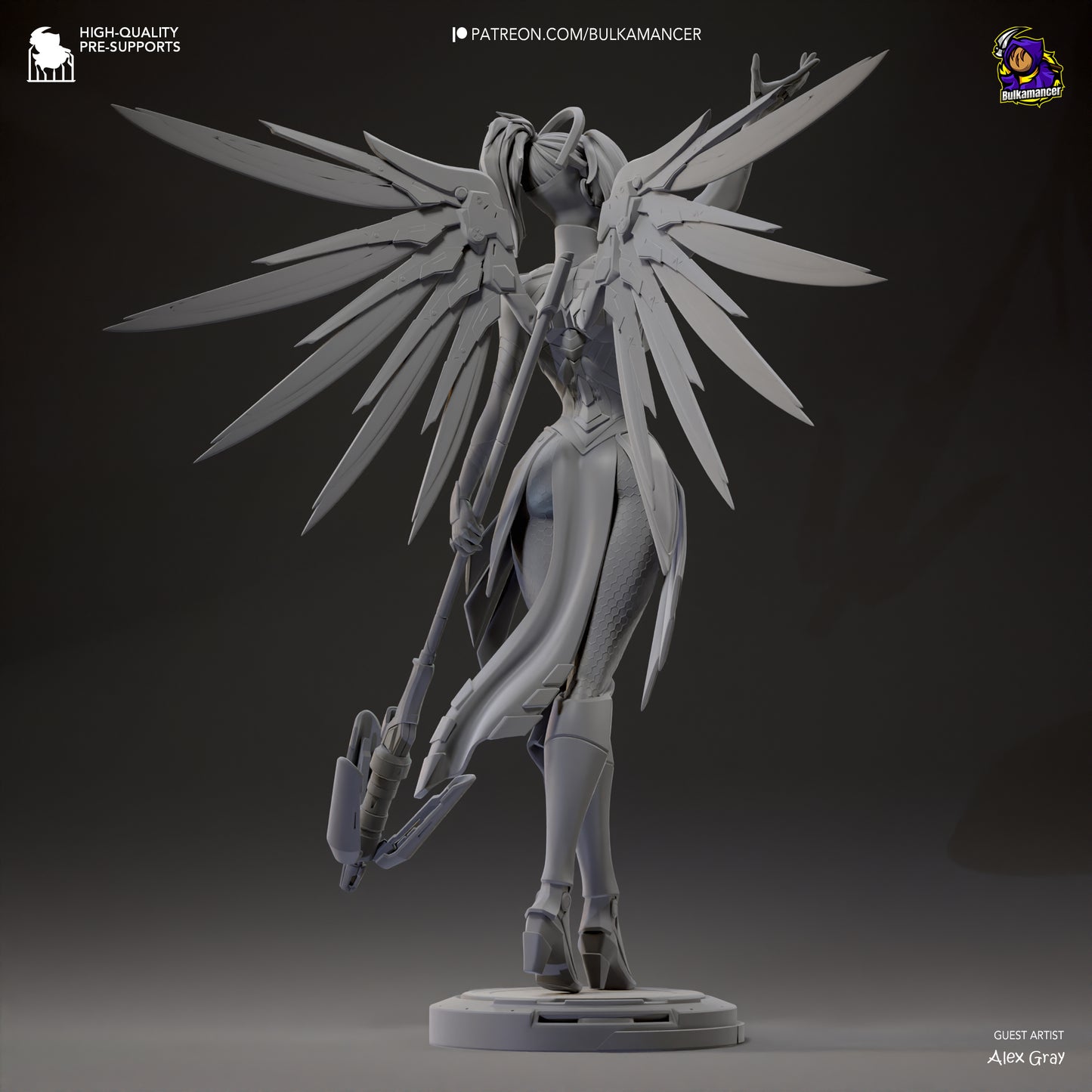 Mercy Overwatch Resin Fan Art - MTO