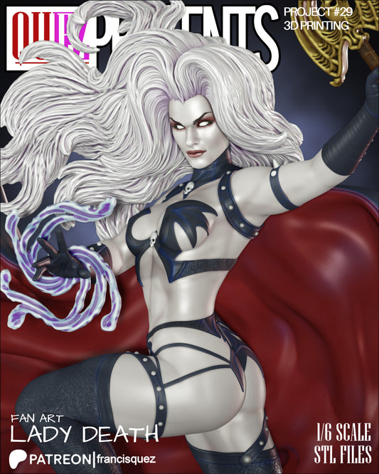 Lady Death Resin Fan Art Pro Painted - MTO (Quez)