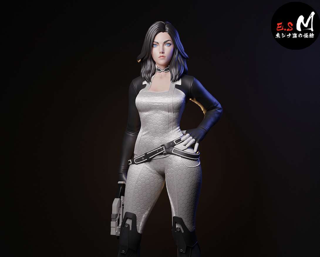 Miranda Lawson Mass Effect 2 Resin Art (East Sea Monster Version)