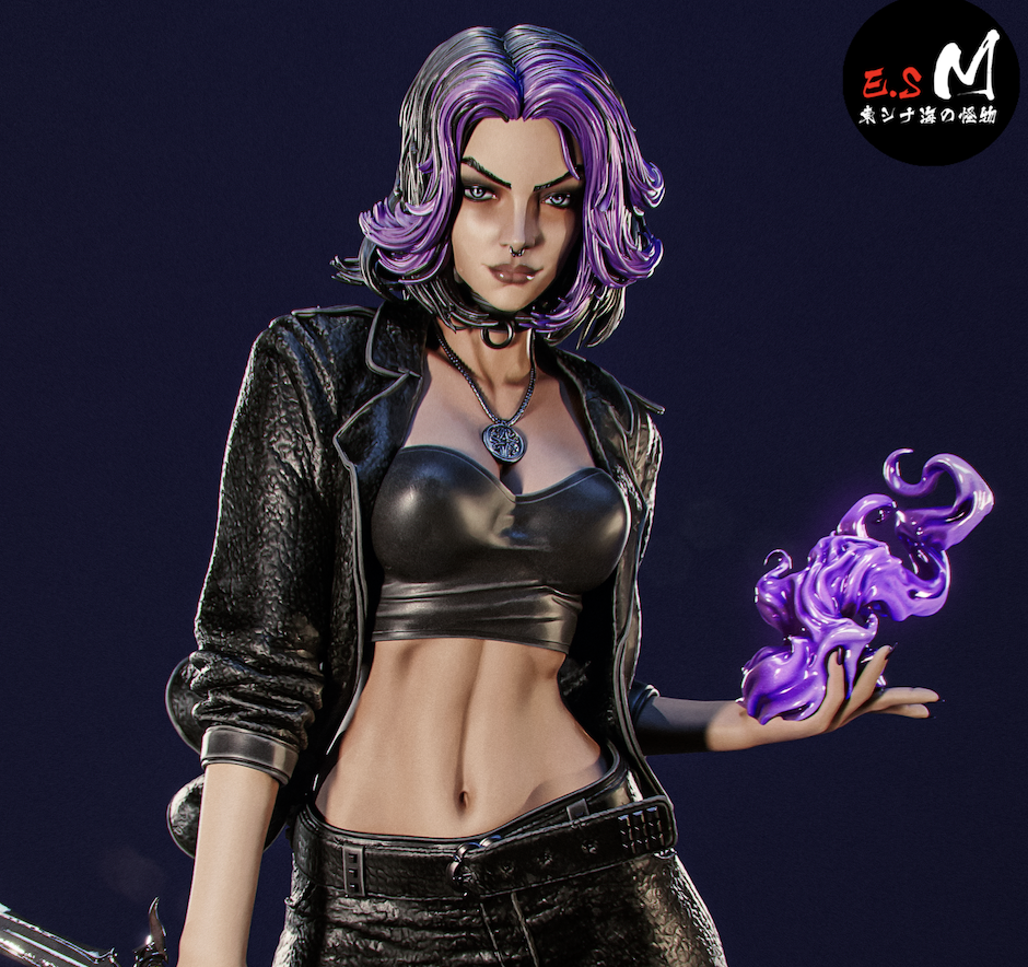 Nyx Hades II Resin Art (East Sea Monster Version)