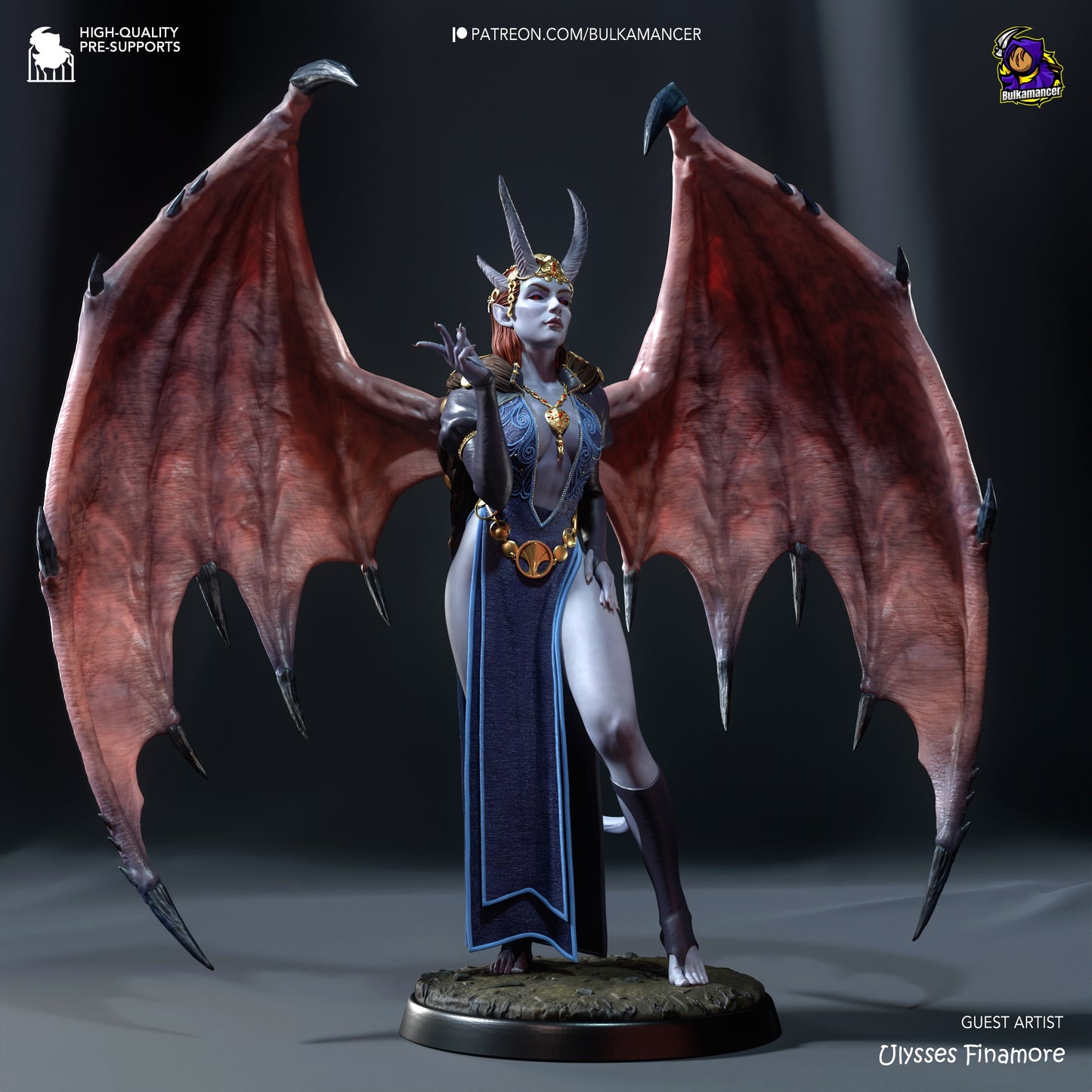Mizora Baldur's Gate 3 Resin Fan Art Pro Painted - MTO (Bulka)