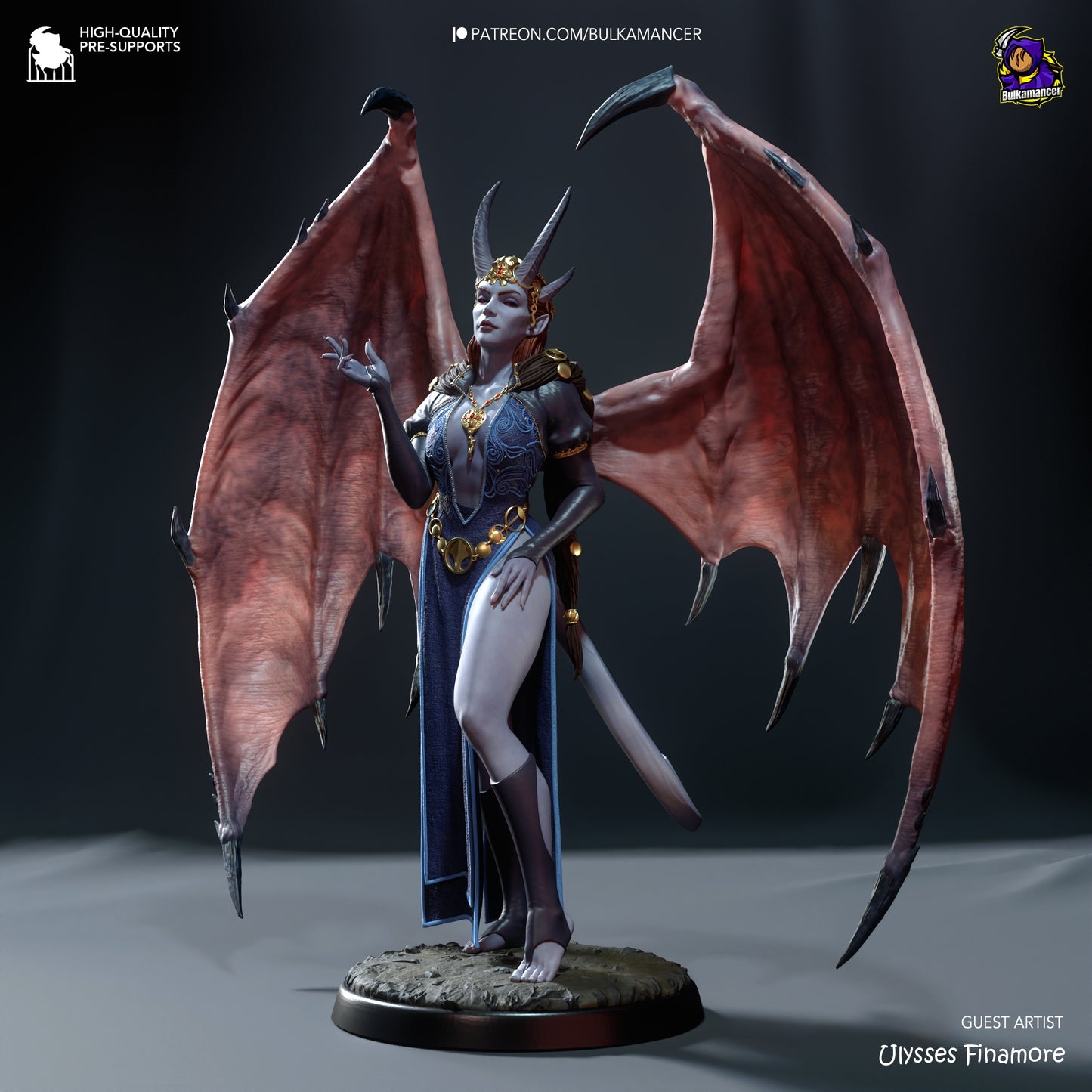 Mizora Baldur's Gate 3 Resin Fan Art Pro Painted - MTO (Bulka)