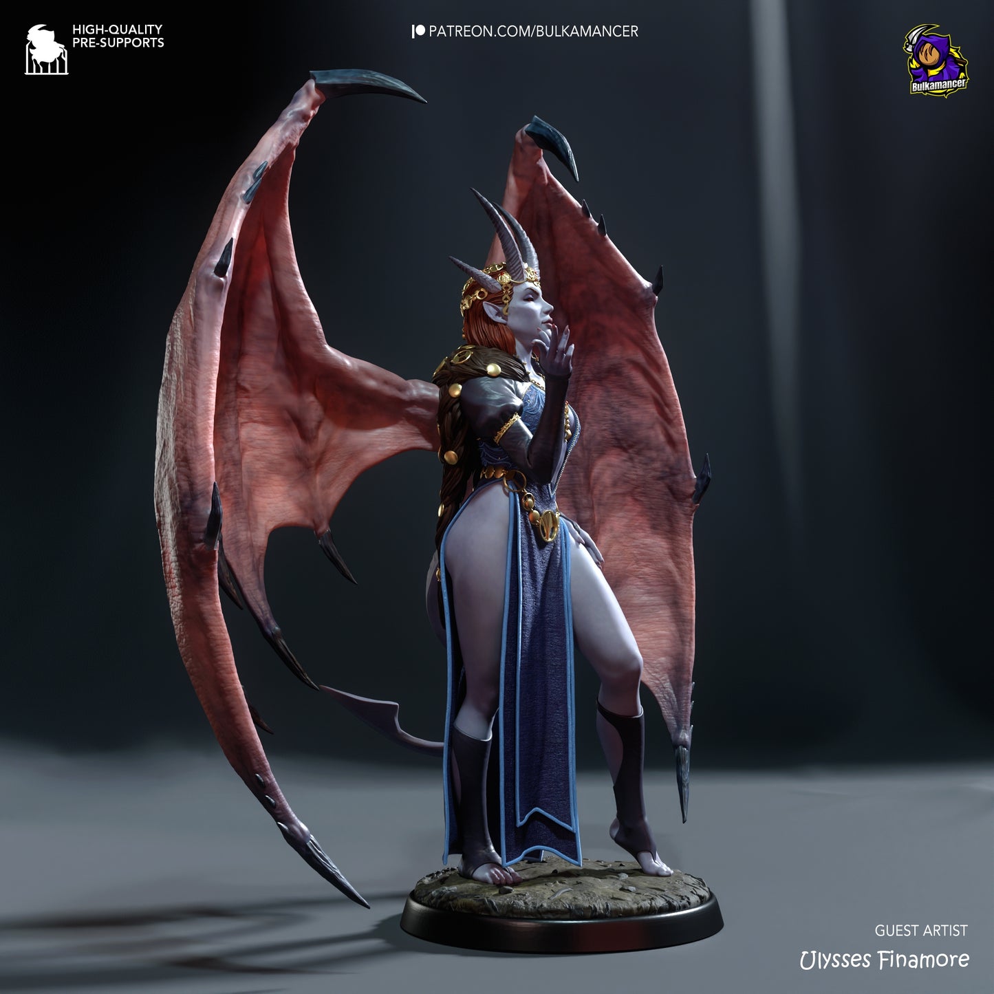Mizora Baldur's Gate 3 Resin Fan Art Pro Painted - MTO (Bulka)