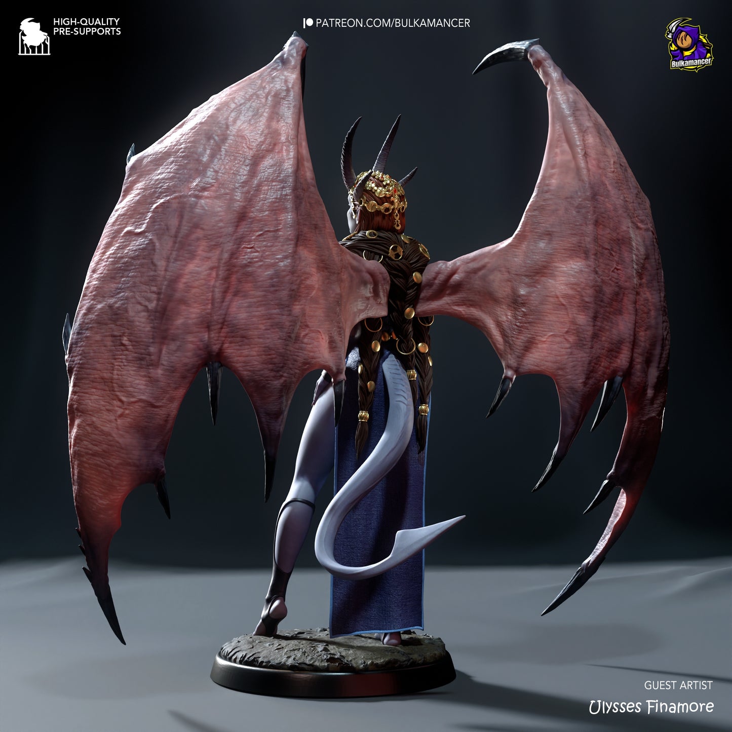 Mizora Baldur's Gate 3 Resin Fan Art Pro Painted - MTO (Bulka)
