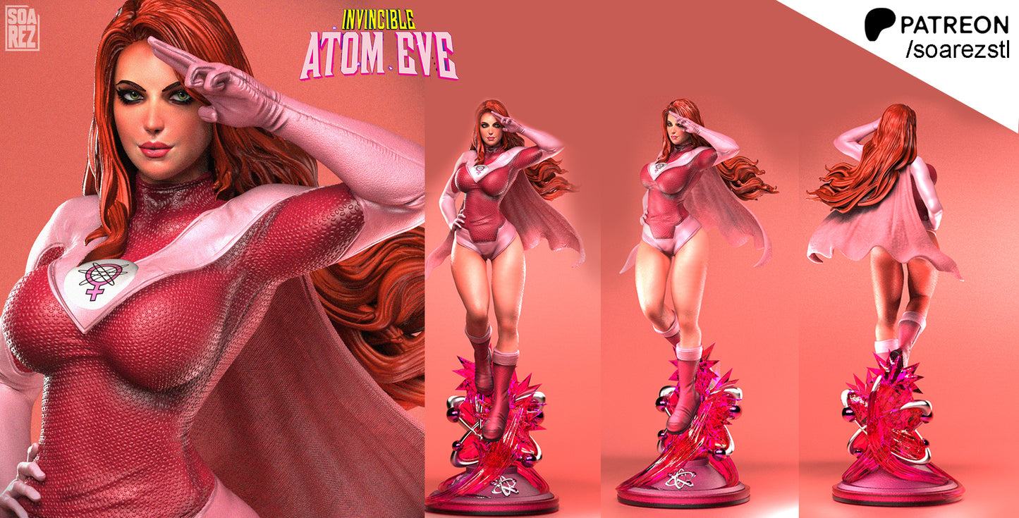 Atom Eve Resin Fan Art Sculpture (Soarez)