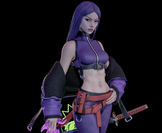 Psylocke Resin Art (East Sea Monster Version)