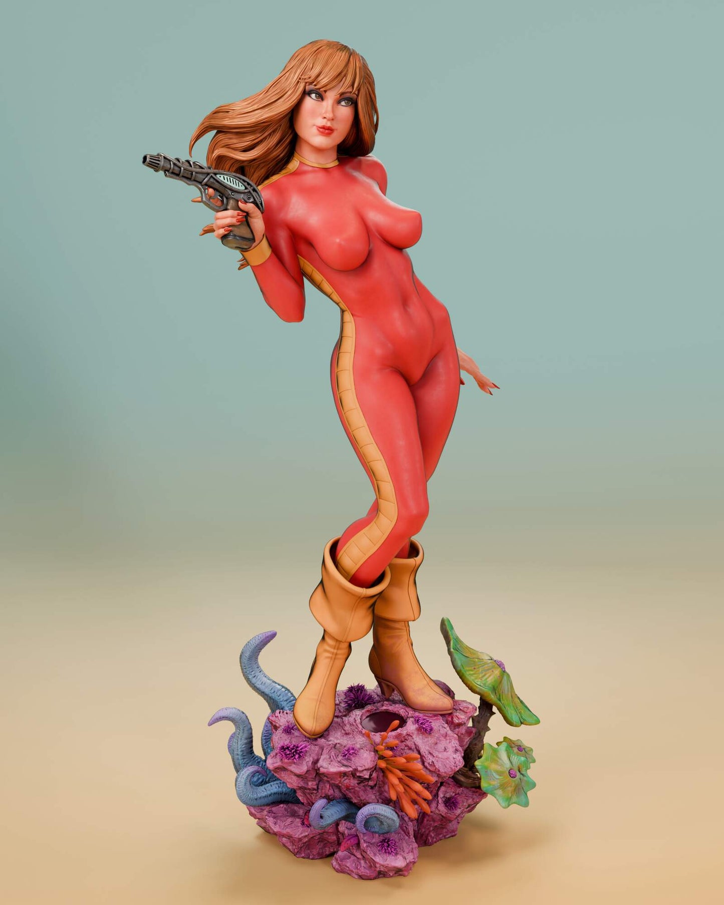 Barbarella Resin Fan Art (Design by Abe3D)