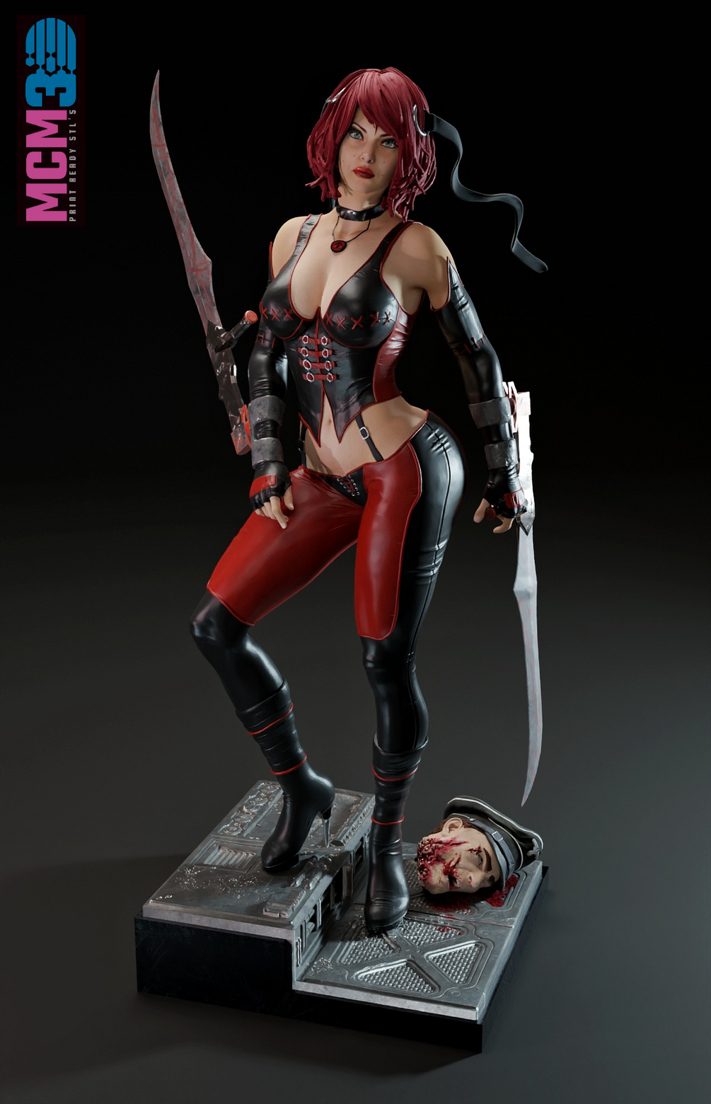 Blood Rayne Resin Art (Design by MCM3D Studios)