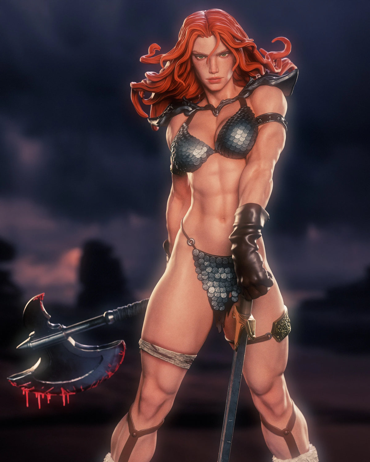 Red Sonja Resin Art (Nympha3D)