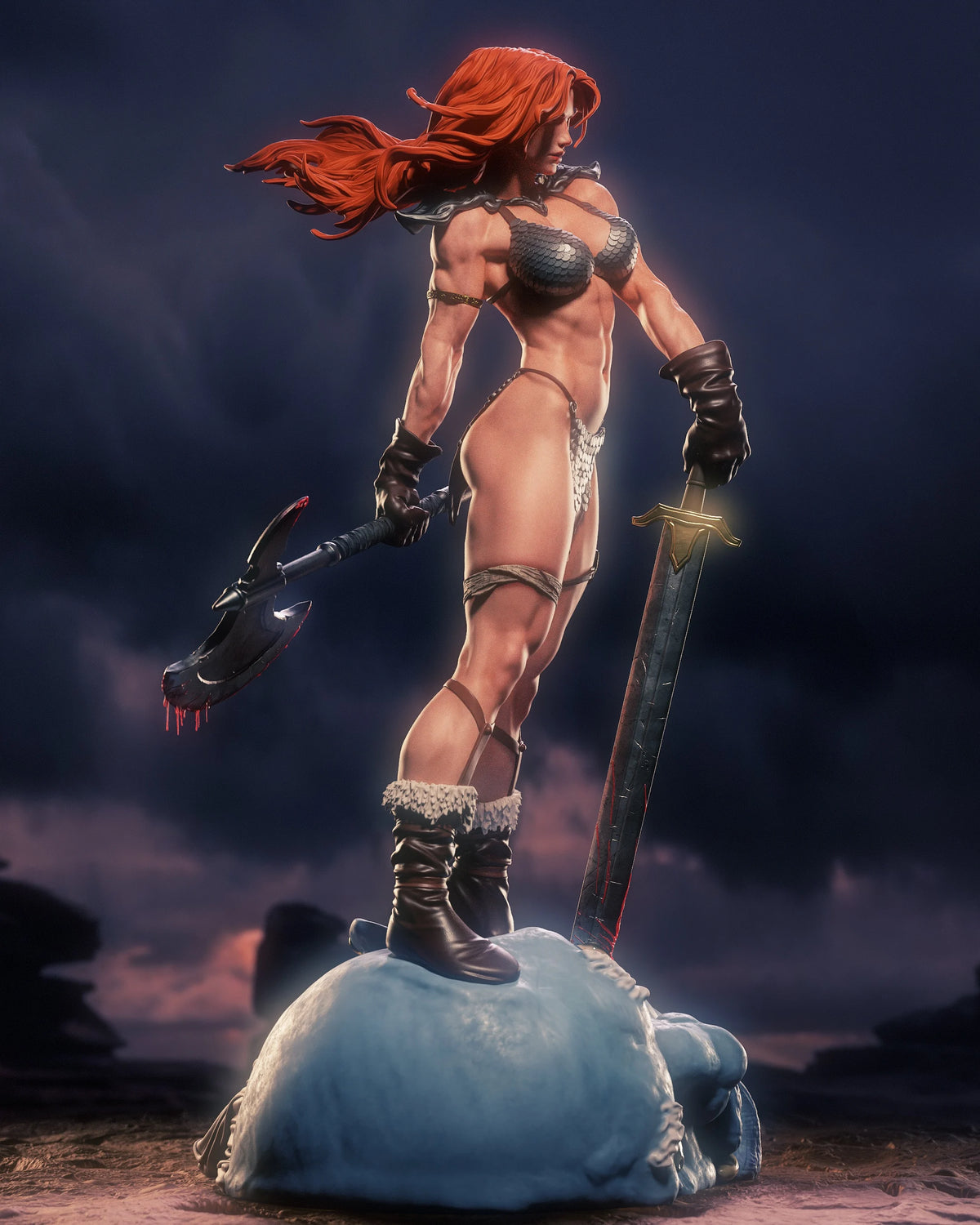 Red Sonja Resin Art (Nympha3D)