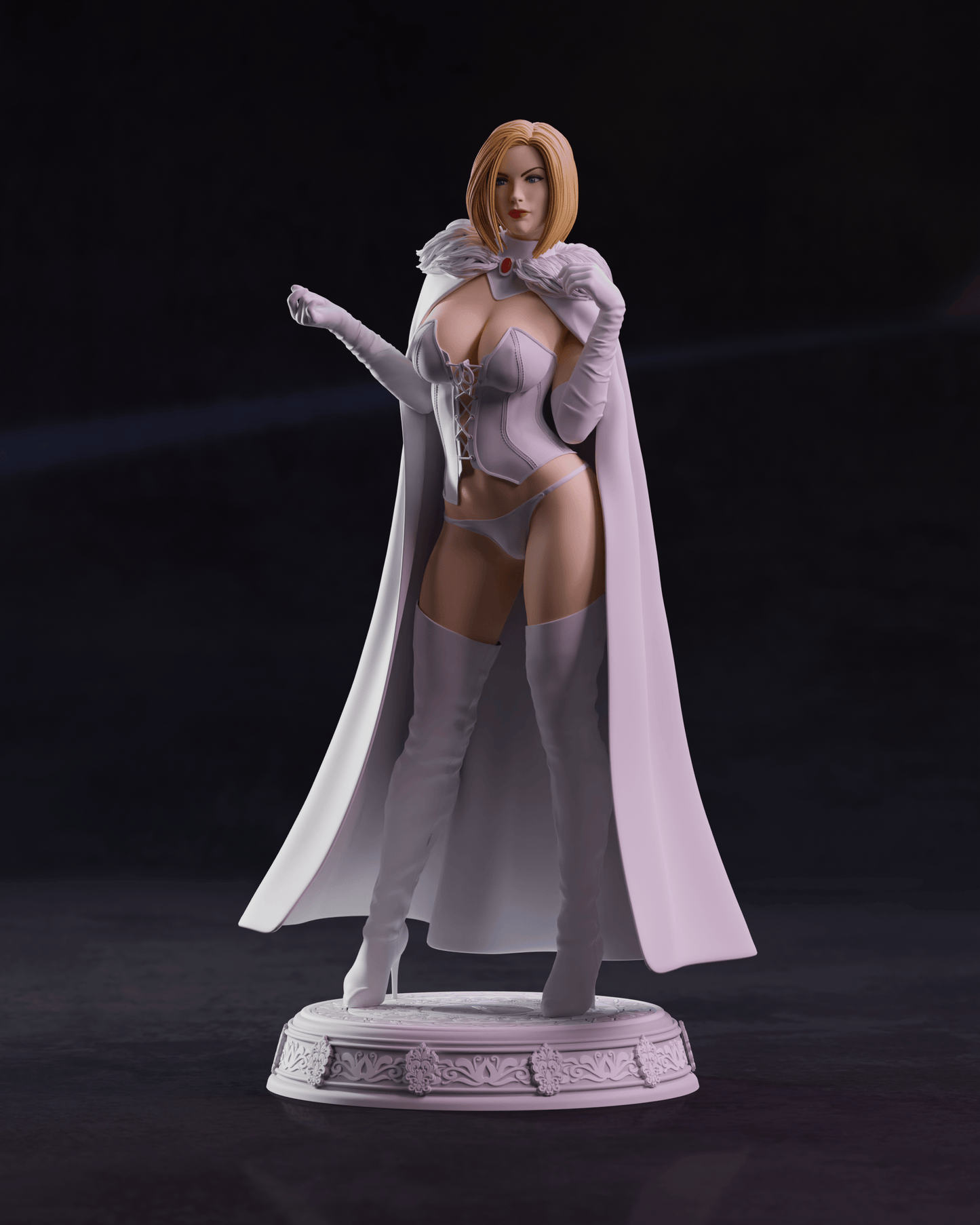 Emma Frost Resin Fan Art Pro Painted - MTO (A3Dv1)