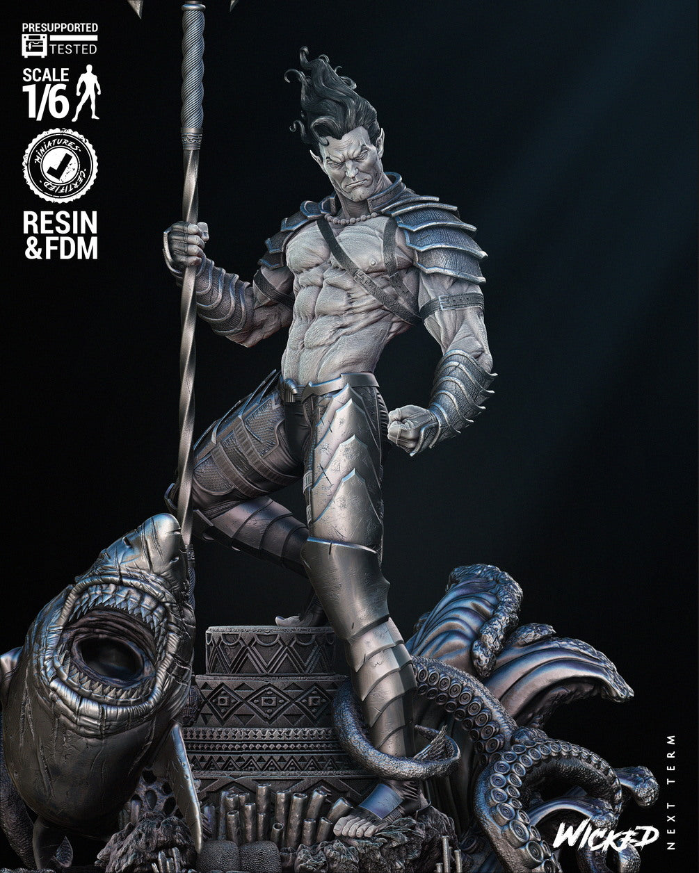 Namor Resin Sculpture Fan Art - MTO (wicked)