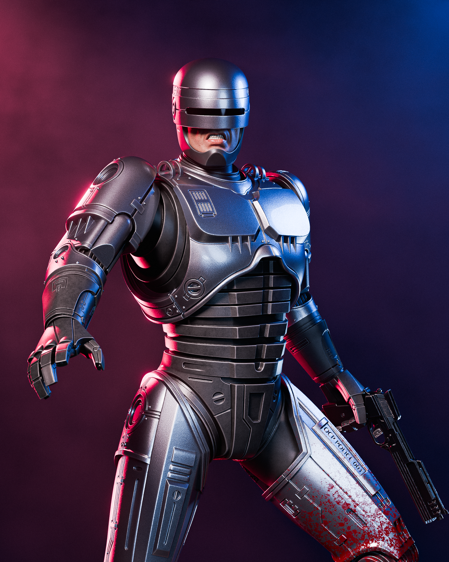 Robocop Resin Art - MTO (Design by CA3D)