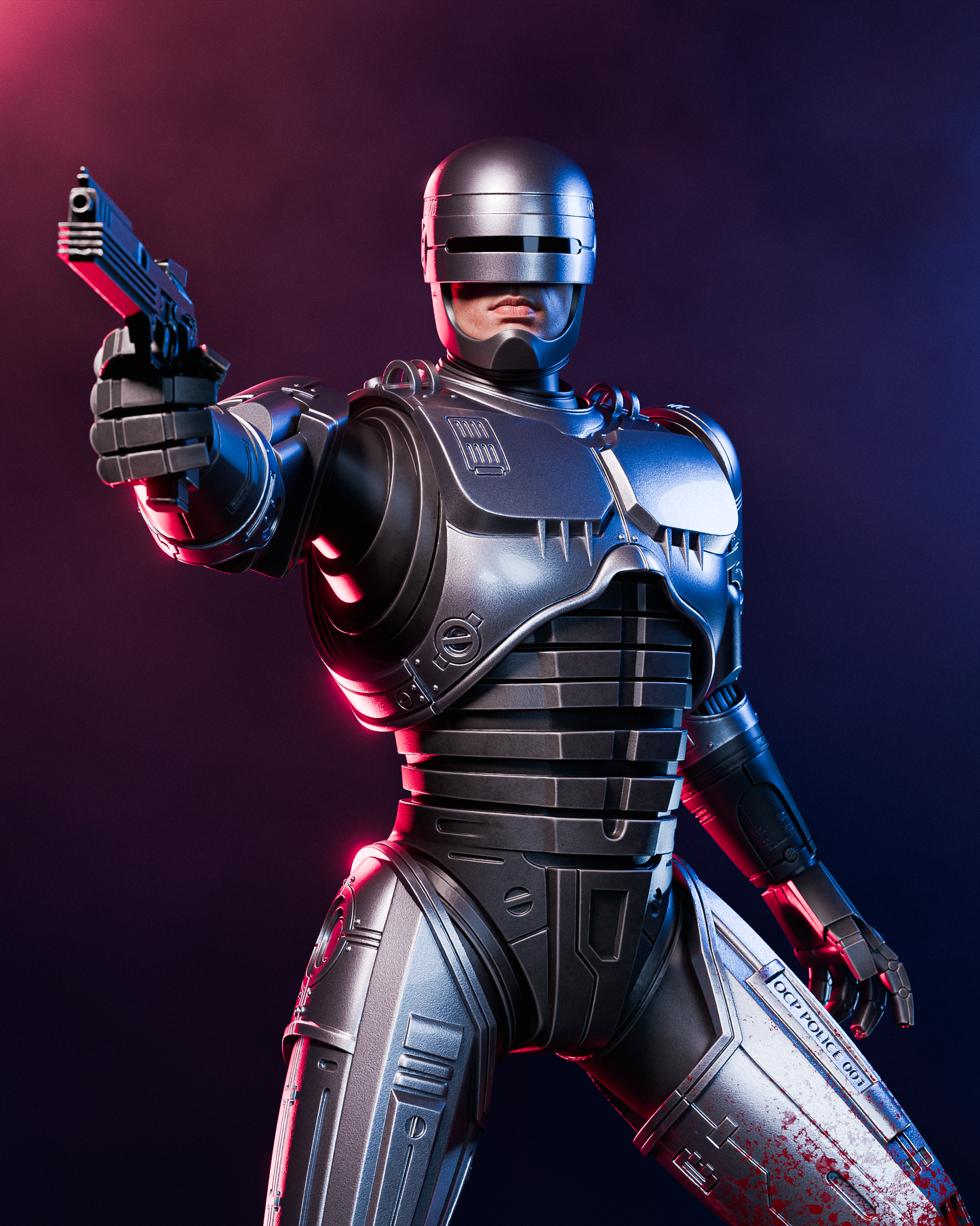 Robocop Resin Art - MTO (Design by CA3D)