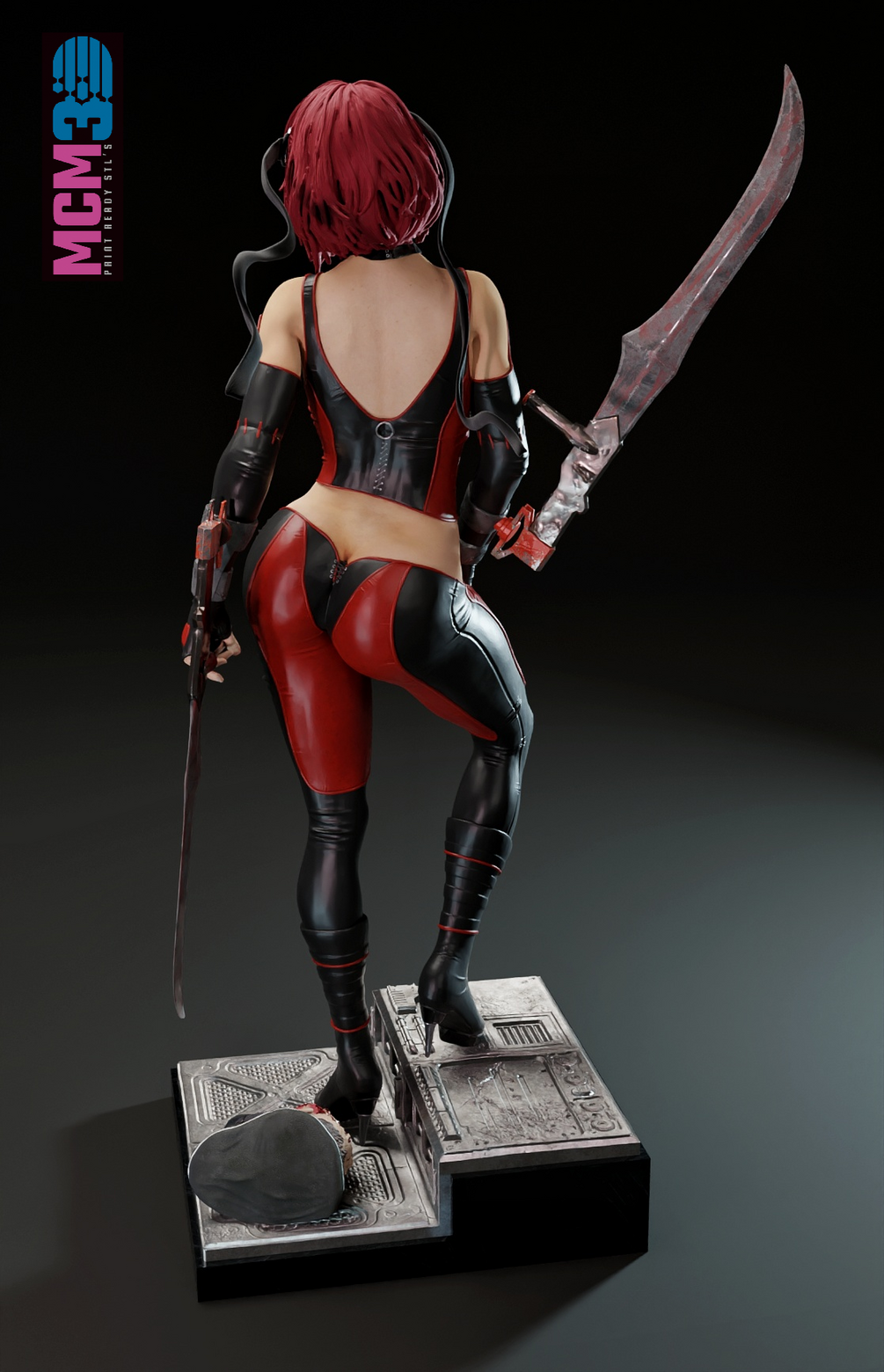 Blood Rayne Resin Art (Design by MCM3D Studios)