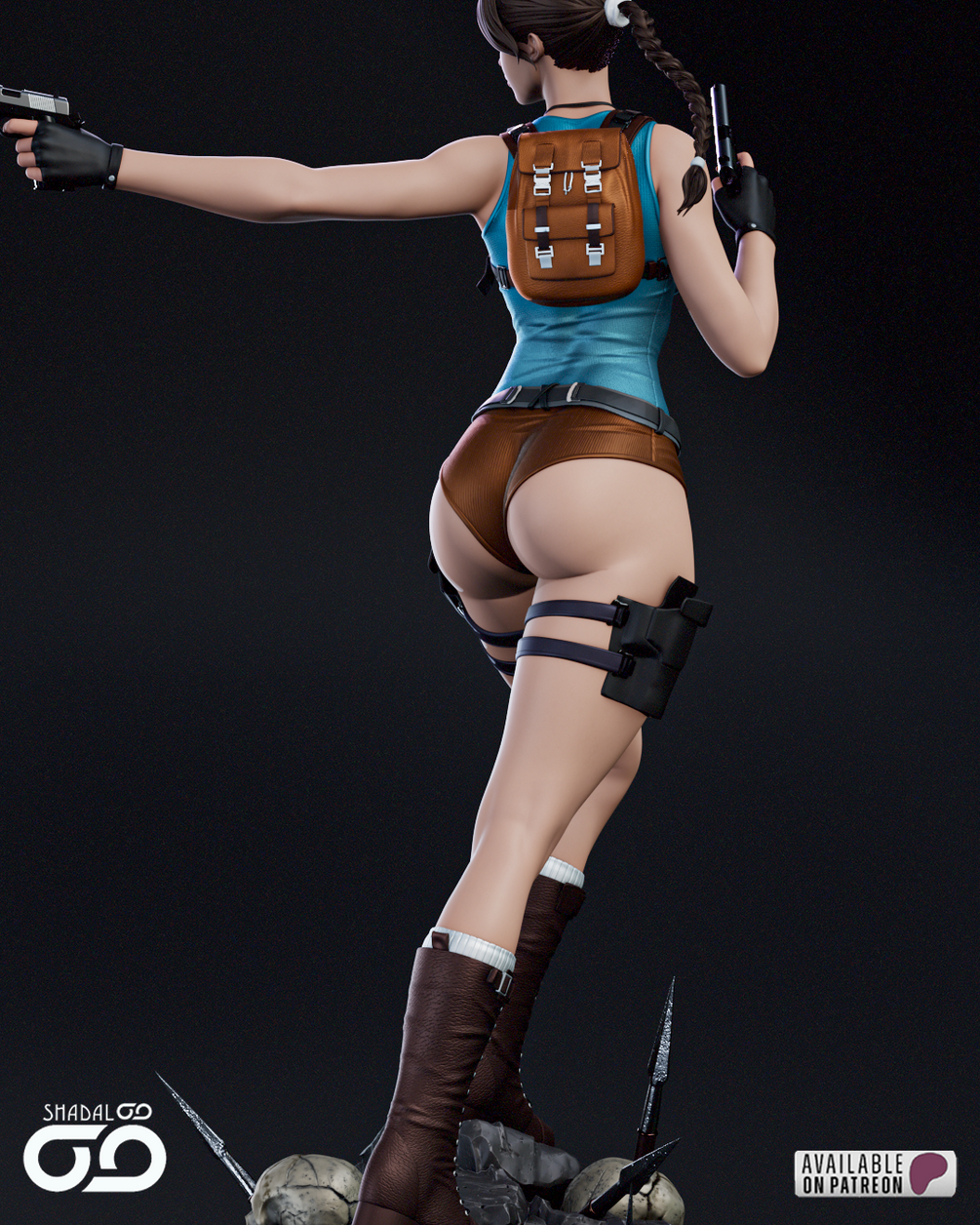 Lara Croft Resin Art (Shadaloo)