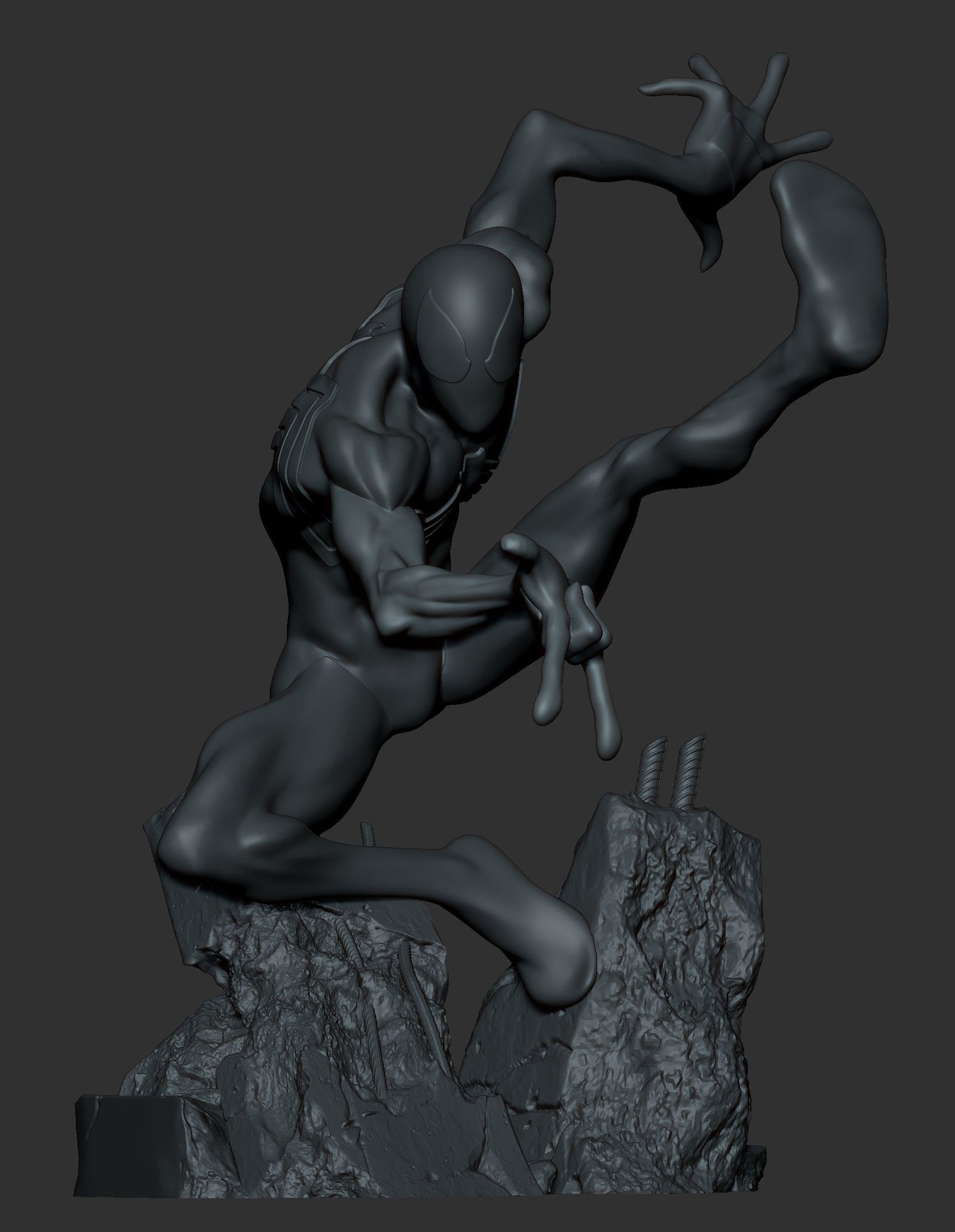 Spiderman Symbiote Resin Fan Art - MTO (3DMind)