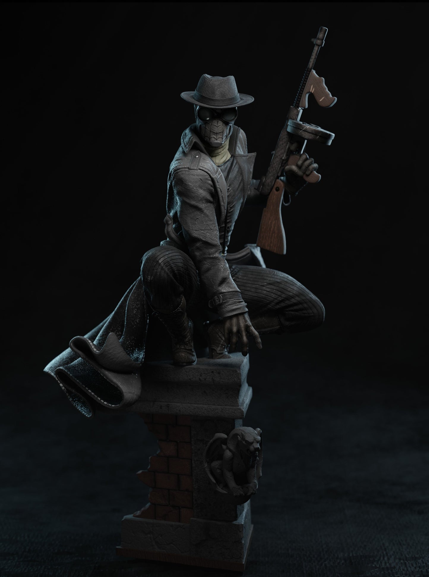 Spiderman Noir Resin Fan Art - MTO (3DMind)