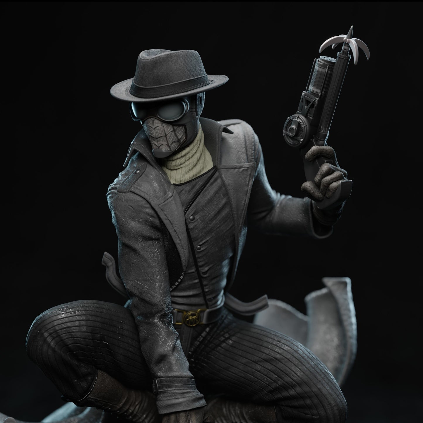 Spiderman Noir Resin Fan Art - MTO (3DMind)