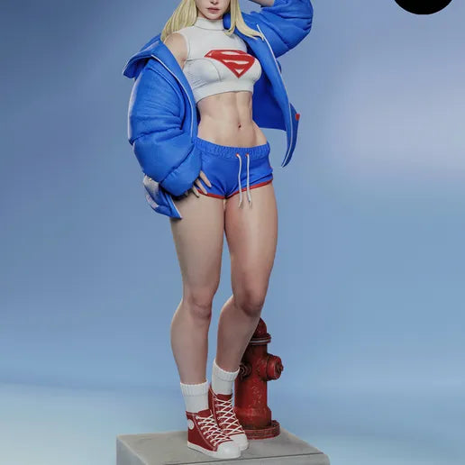 Supergirl Streetwear Resin Art (East Sea Monster Version)