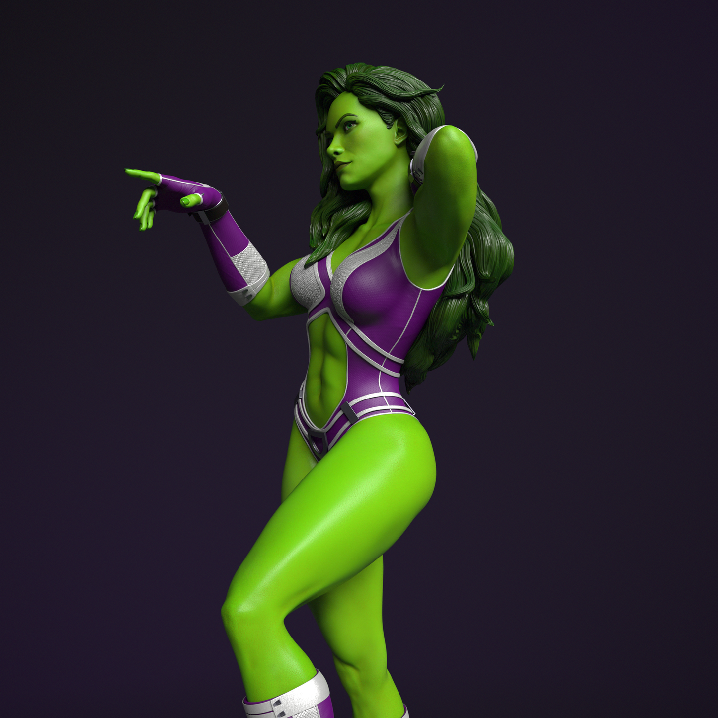 She-Hulk Collectible Resin Fan Art Pro Painted - MTO (OC)