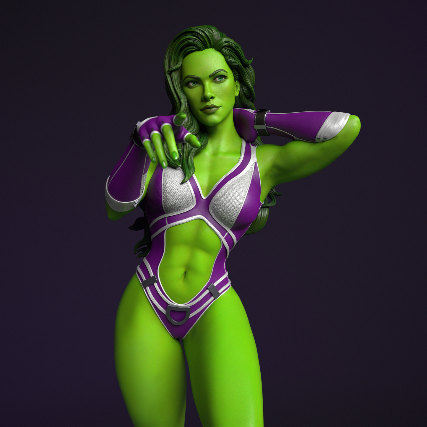 She-Hulk Collectible Resin Fan Art Pro Painted - MTO (OC)