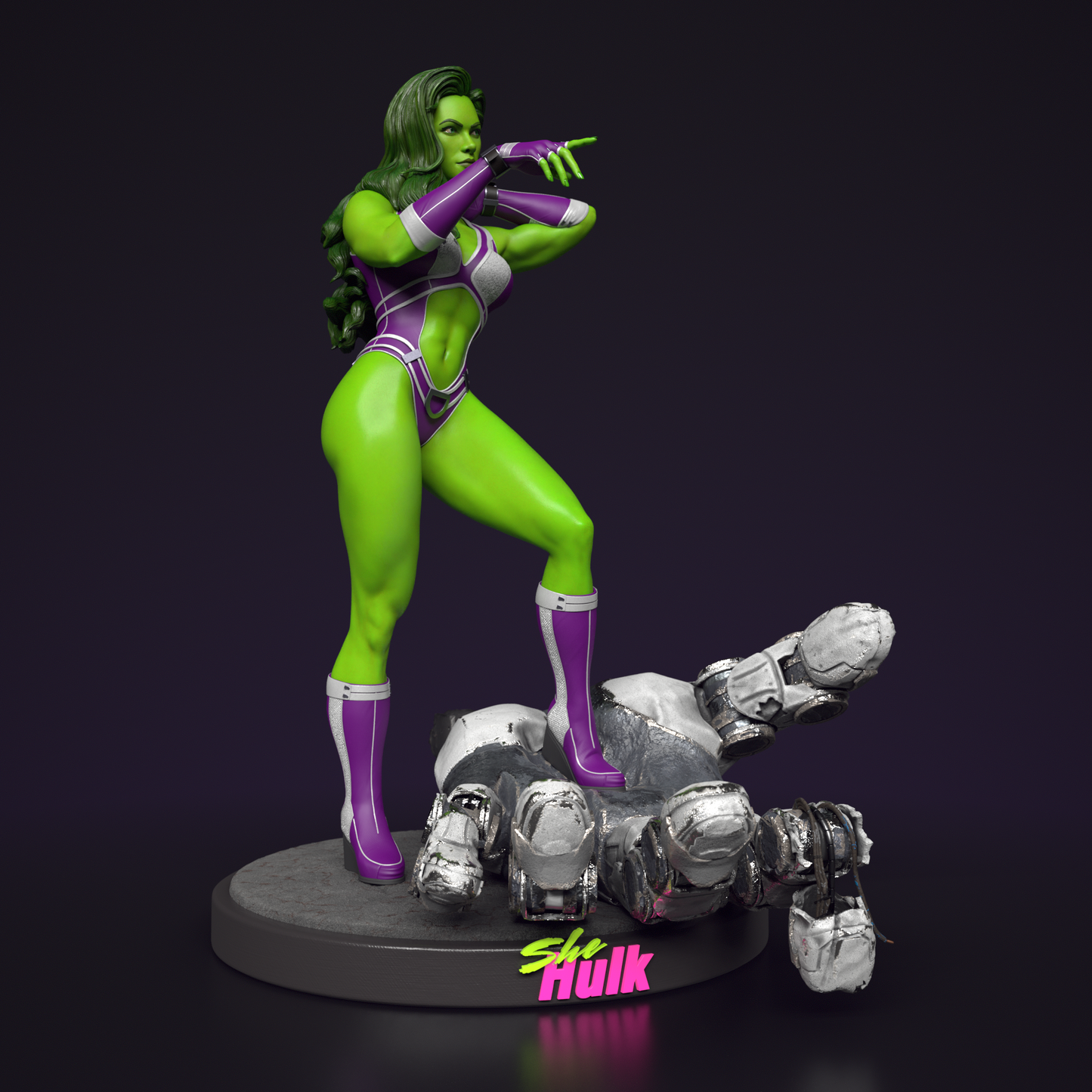 She-Hulk Collectible Resin Fan Art Pro Painted - MTO (OC)