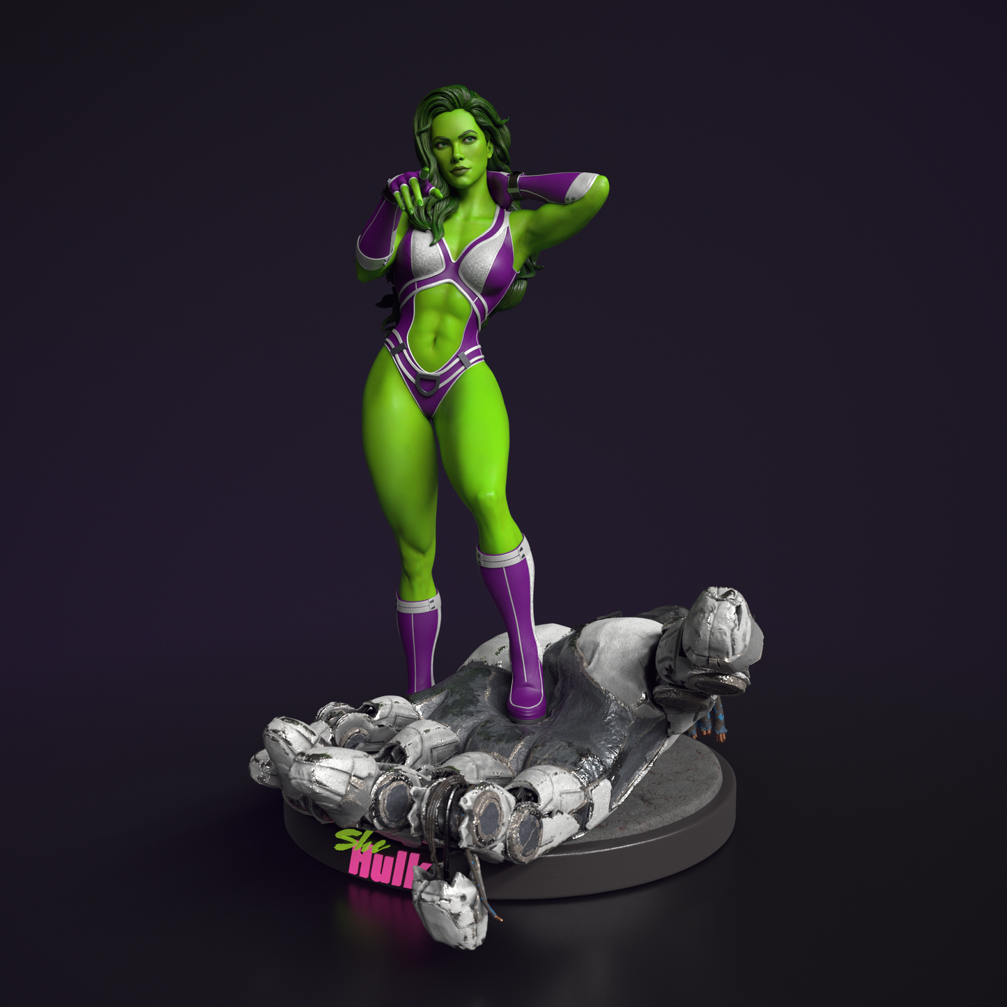 She-Hulk Collectible Resin Fan Art Pro Painted - MTO (OC)