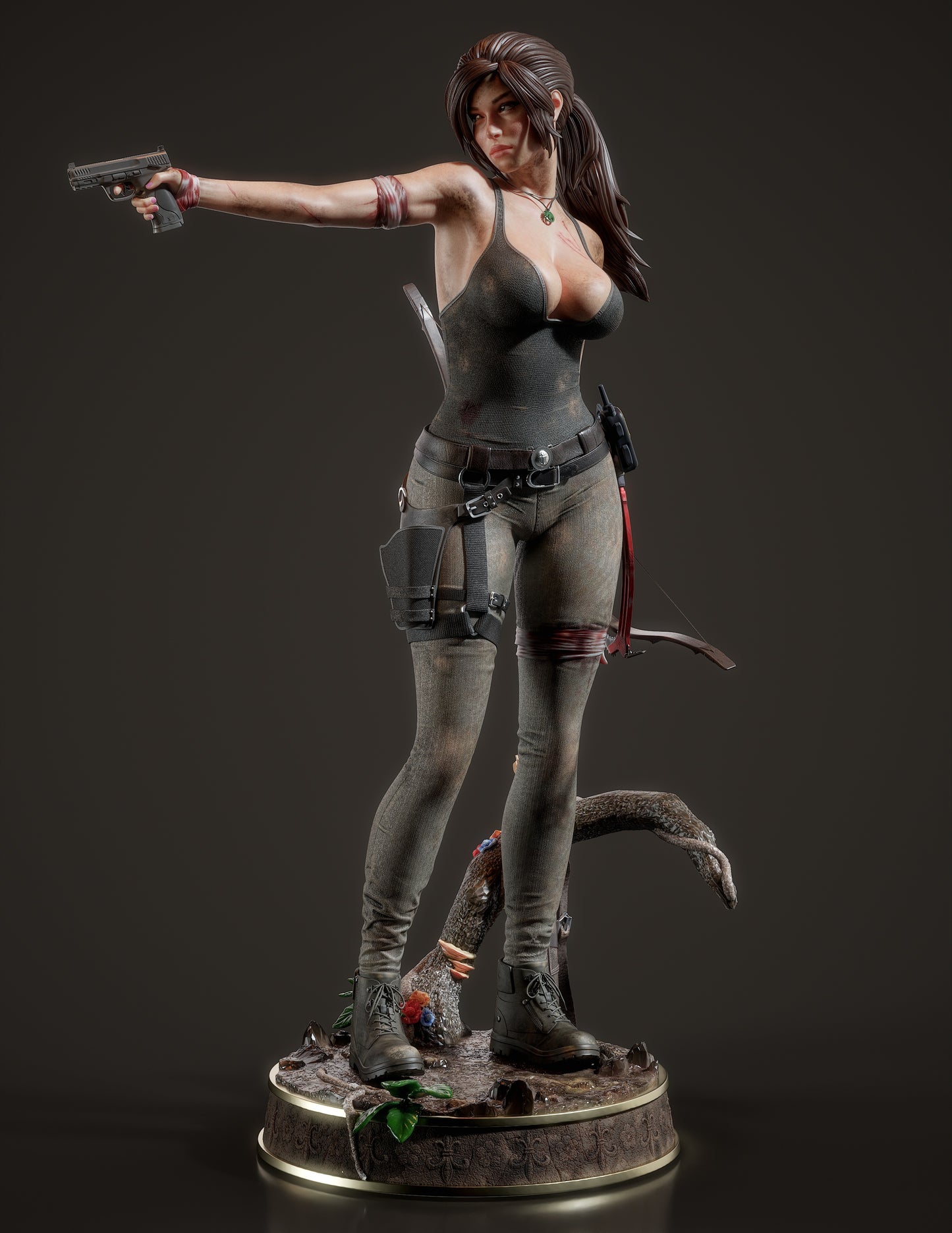 Lara Croft v2 Resin Fan Art (Design by Abe3D)