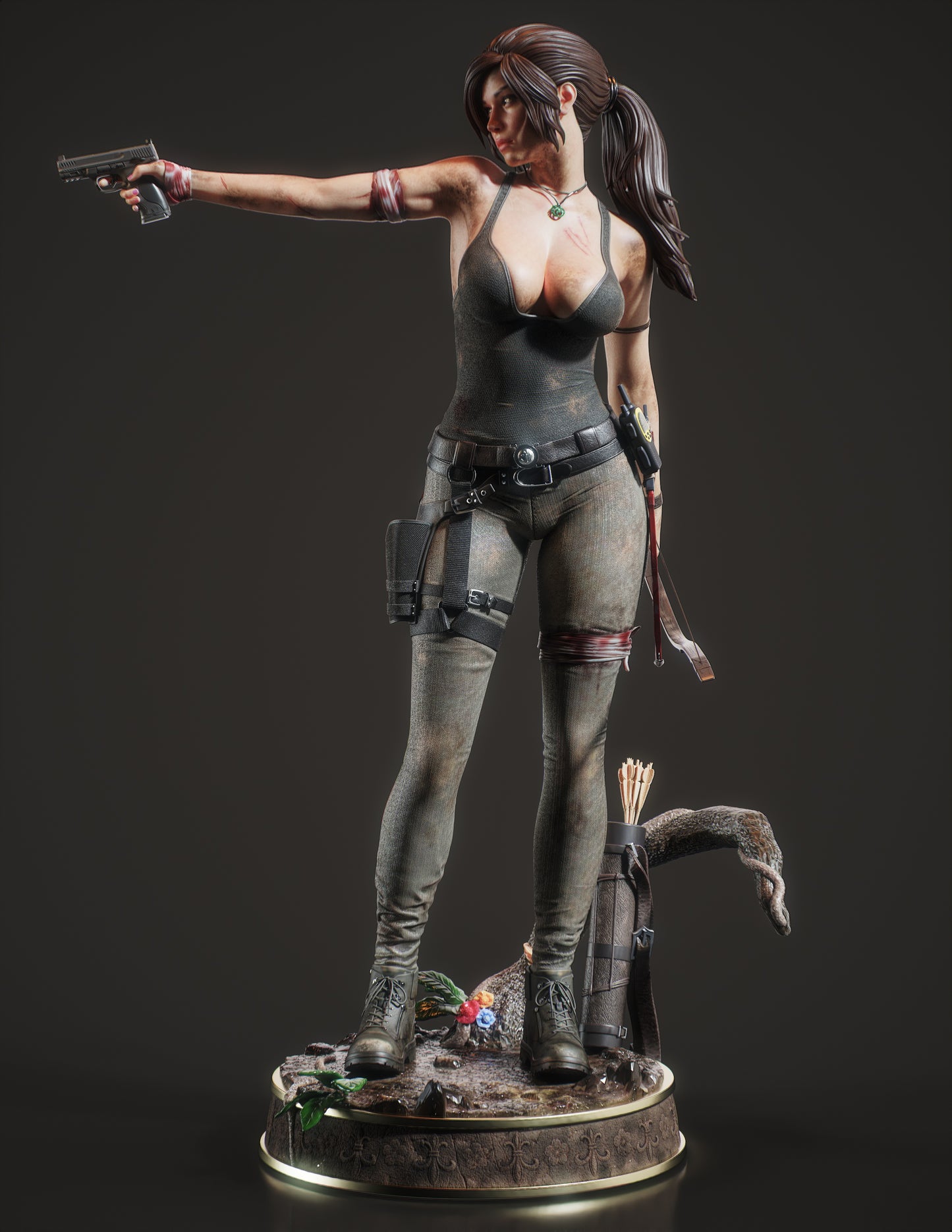 Lara Croft v2 Resin Fan Art (Design by Abe3D)