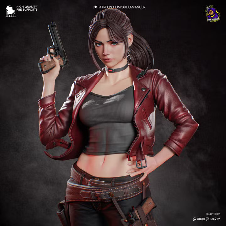 Claire Redfield Resident Evil Resin Art (Design by Bulkamancer)