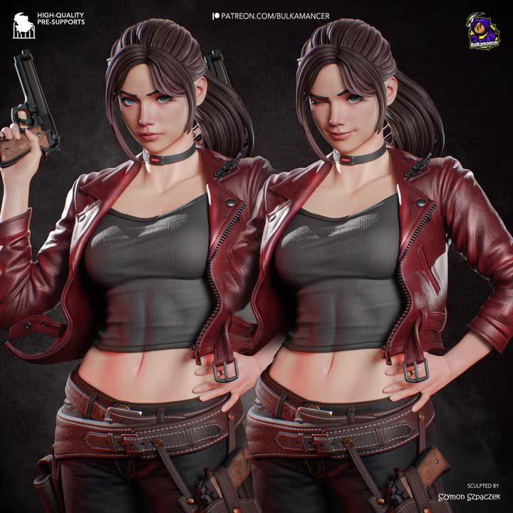 Claire Redfield Resident Evil Resin Art (Design by Bulkamancer)