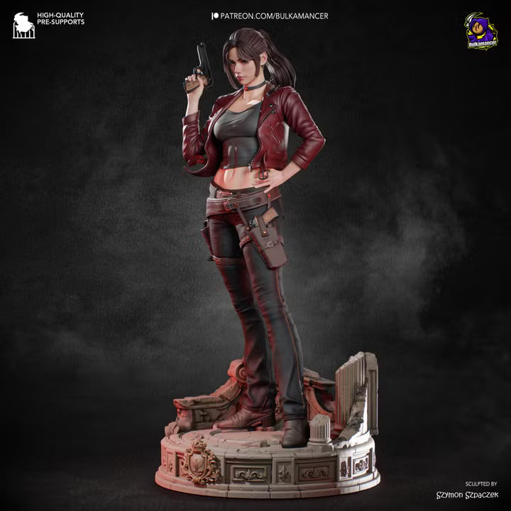 Claire Redfield Resident Evil Resin Art (Design by Bulkamancer)