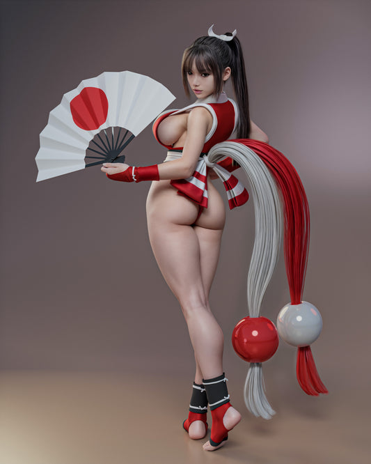 Mai Shiranui Resin Fan Art - MTO (Design by Abe3D)