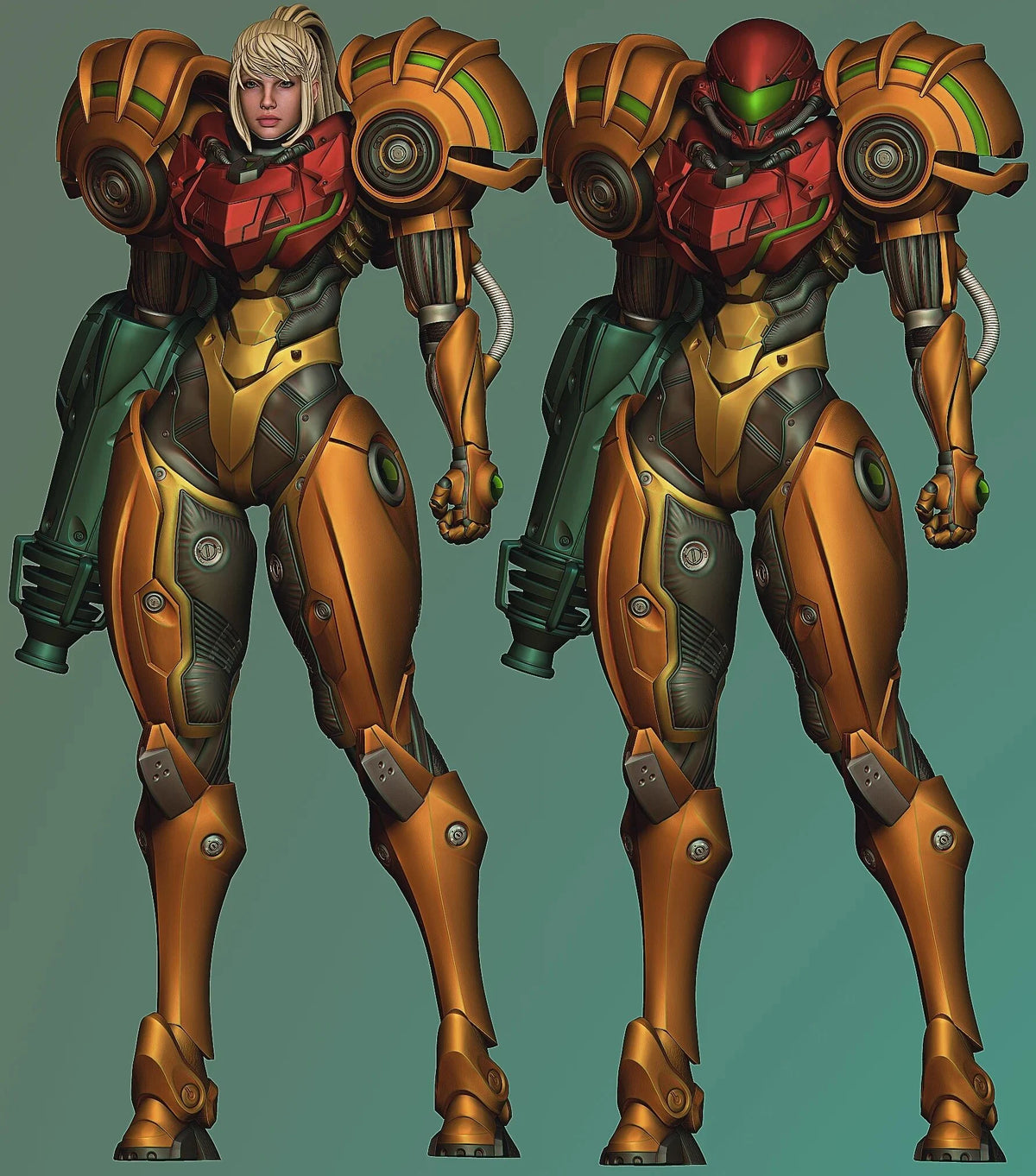 Samus Model Refrence Samus Aran Resin Fan Art (Design by Abe3D) – RelentlesStorm Models ...