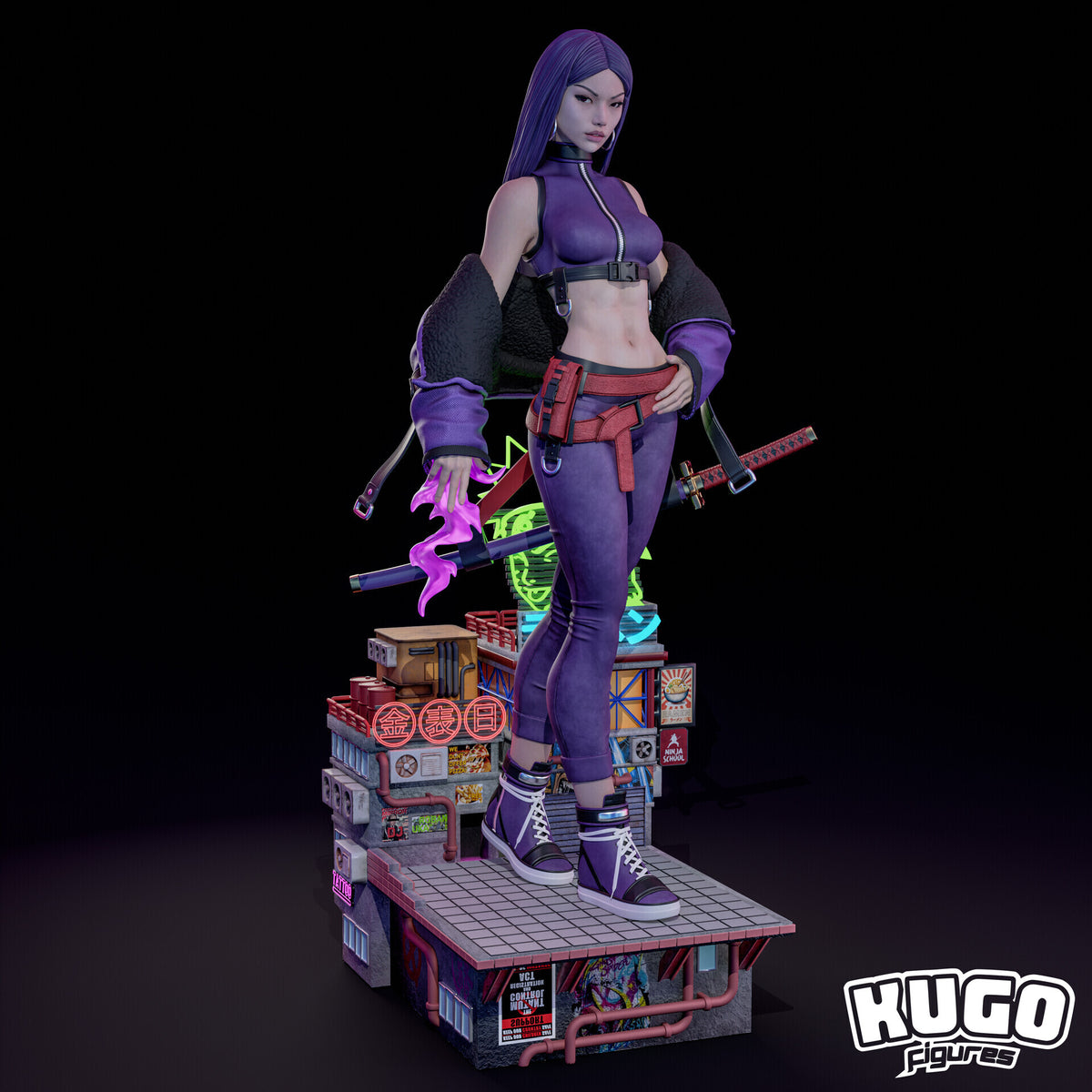 Psylocke Resin Art (East Sea Monster Version)