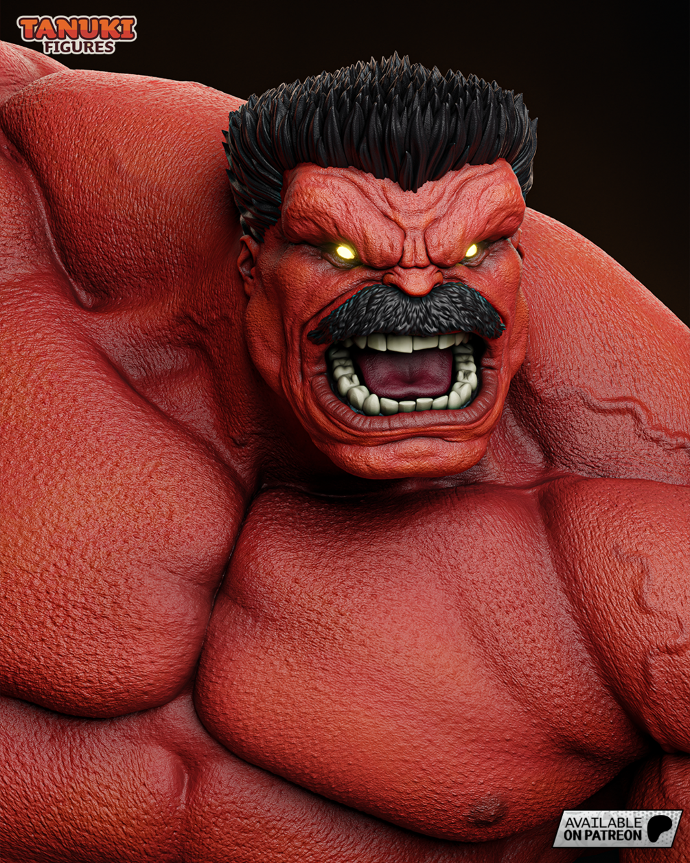 Red Hulk Resin Fan Art - MTO (Tanuki)