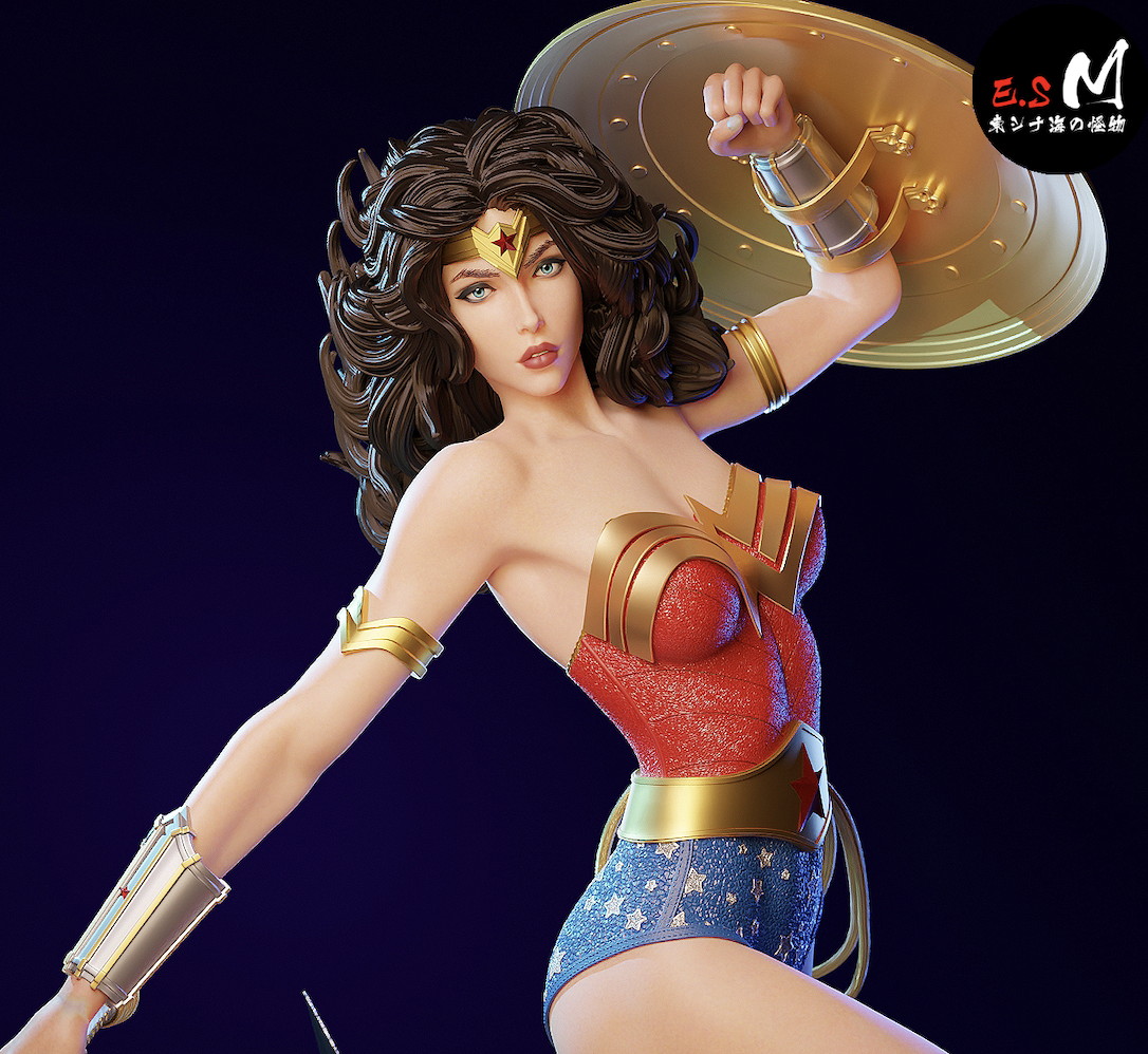 Wonder Woman Resin Art (East Sea Monster Version)