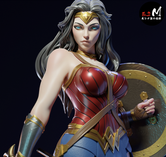 Wonder Woman Resin Art (East Sea Monster Version)