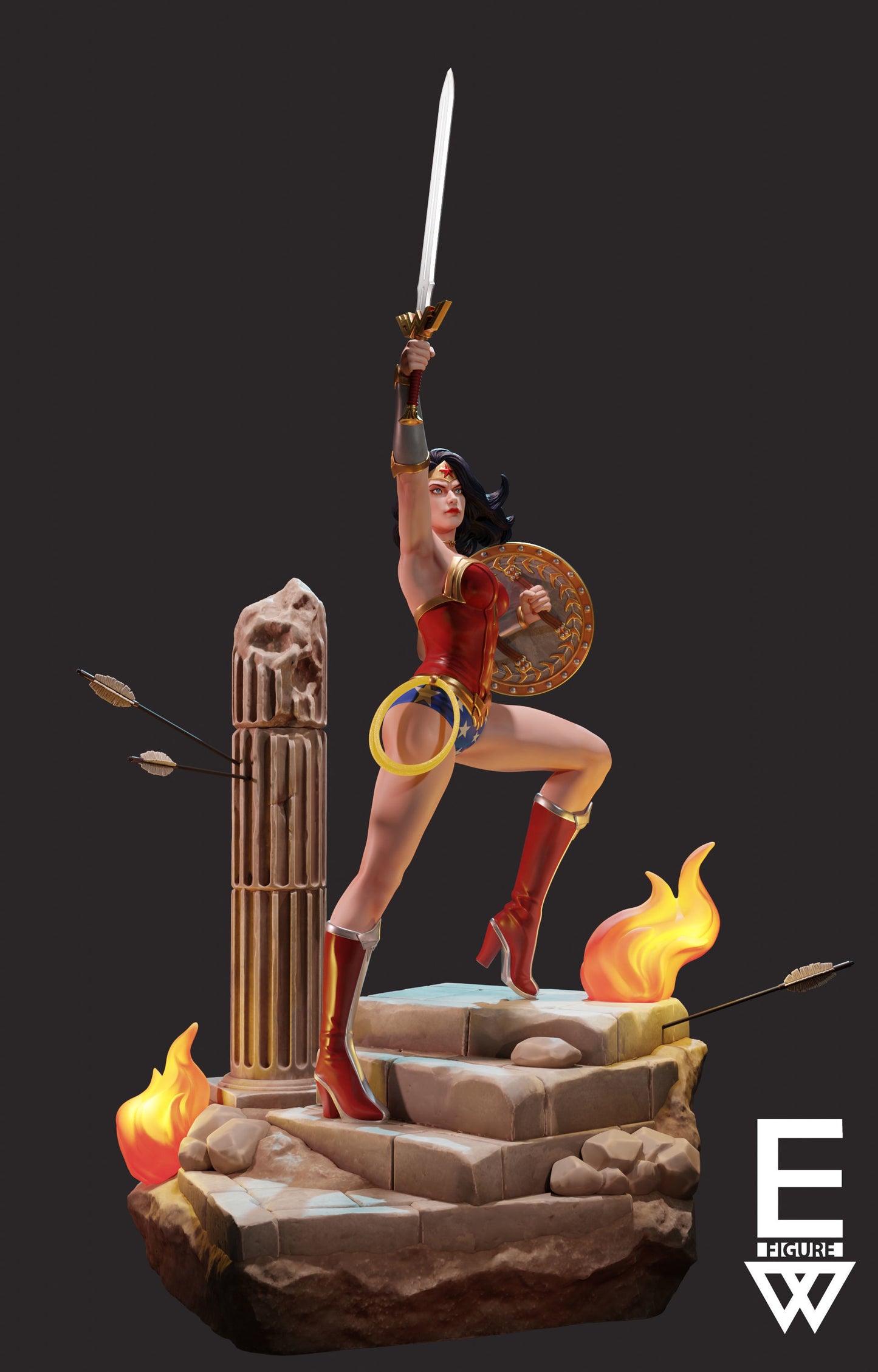 Wonder Woman Resin Fan Art Sculpture (EW)