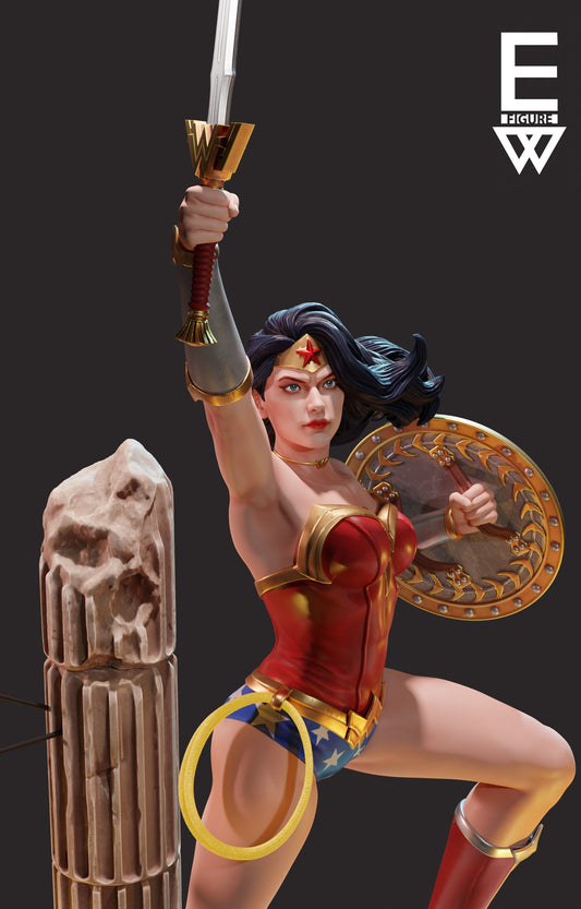 Wonder Woman Resin Fan Art Sculpture (EW)