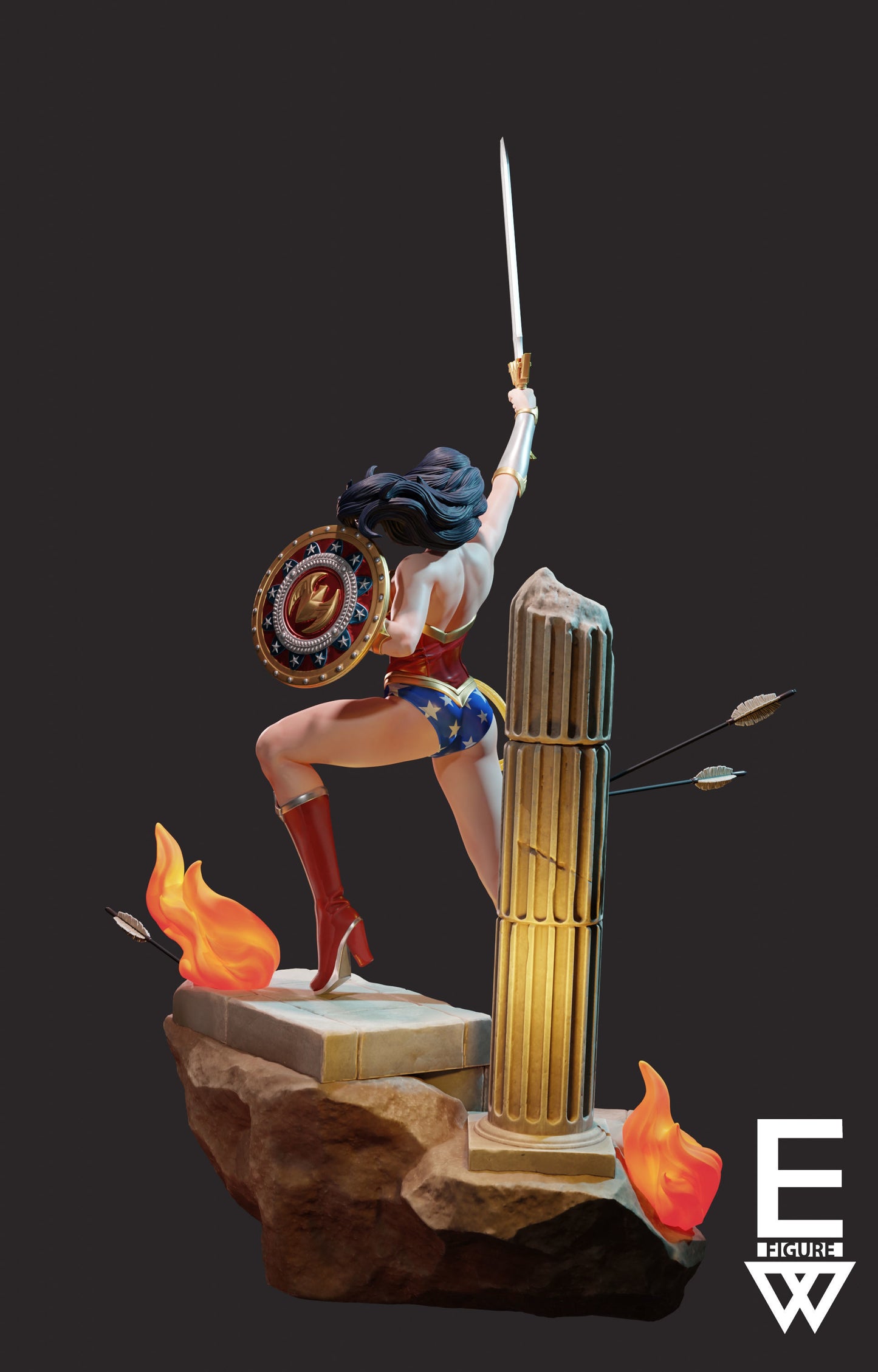 Wonder Woman Resin Fan Art Sculpture (EW)