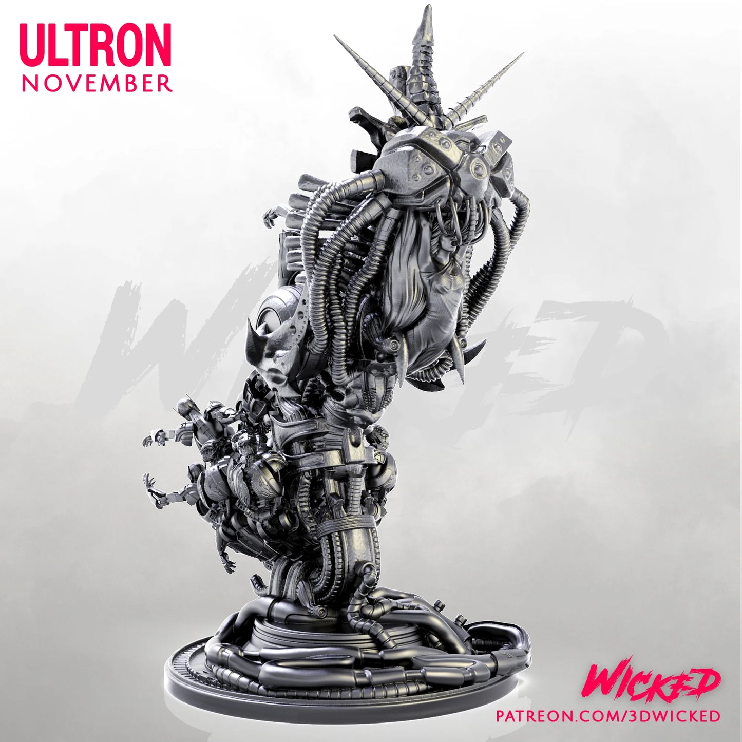 Ultron Diorama Resin Fan Art - MTO (Wicked Studios)